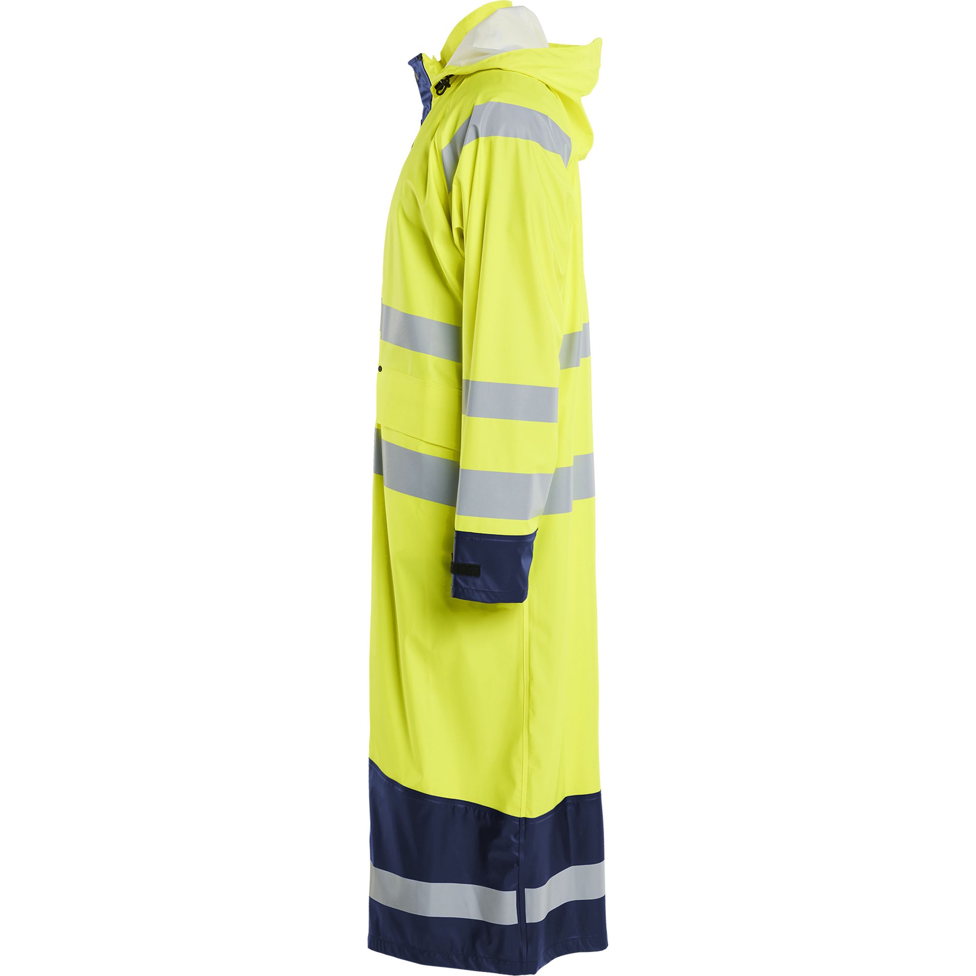 Blaklader High Vis Raincoat, Yellow/Navy (3)