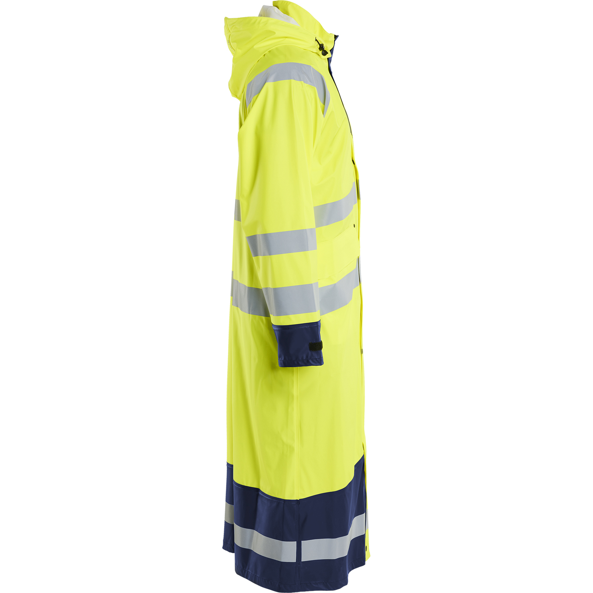 Blaklader High Vis Raincoat, Yellow/Navy (2)