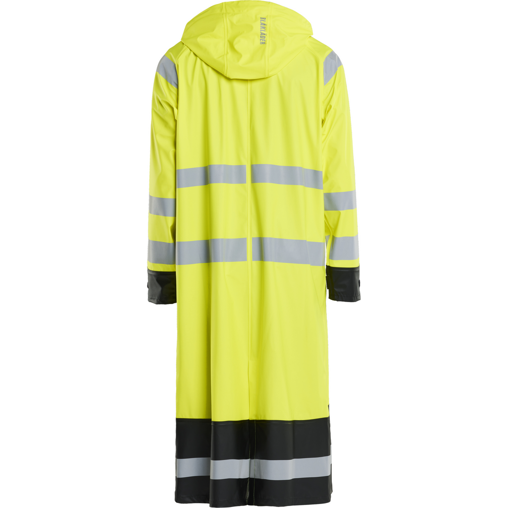 Blaklader High Vis Raincoat, Yellow/Black (4)
