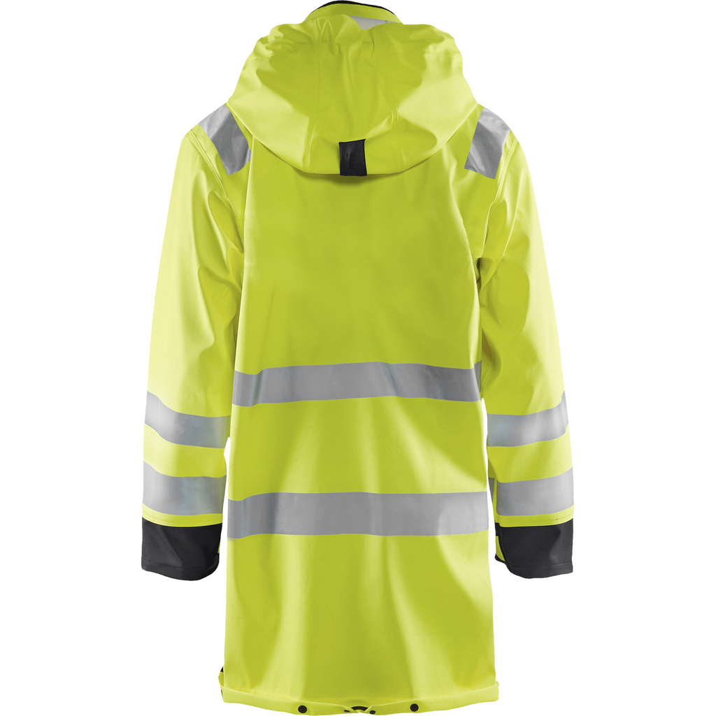 Blaklader High Vis Raincoat, Yellow/Black (4)