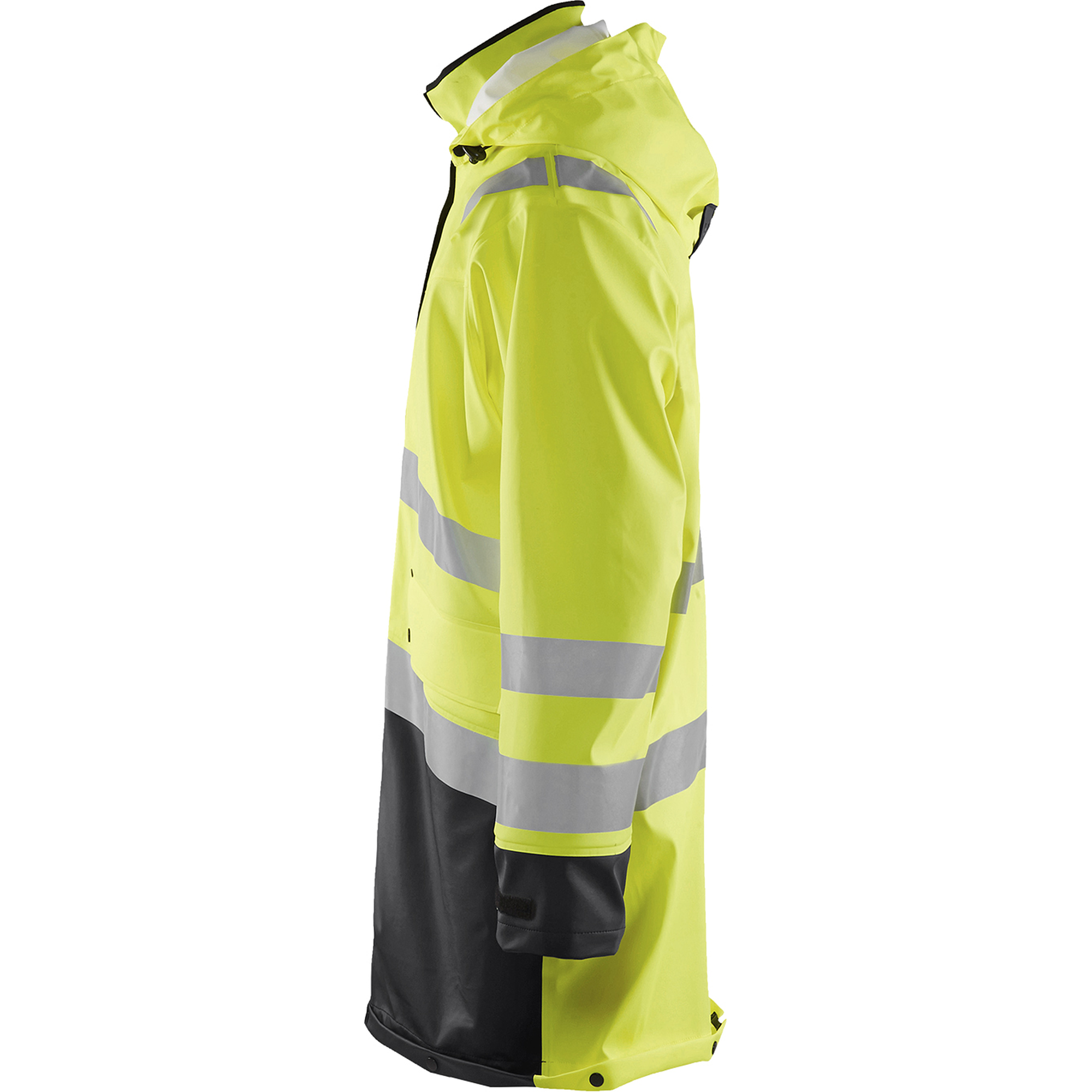 Blaklader High Vis Raincoat, Yellow/Black (3)