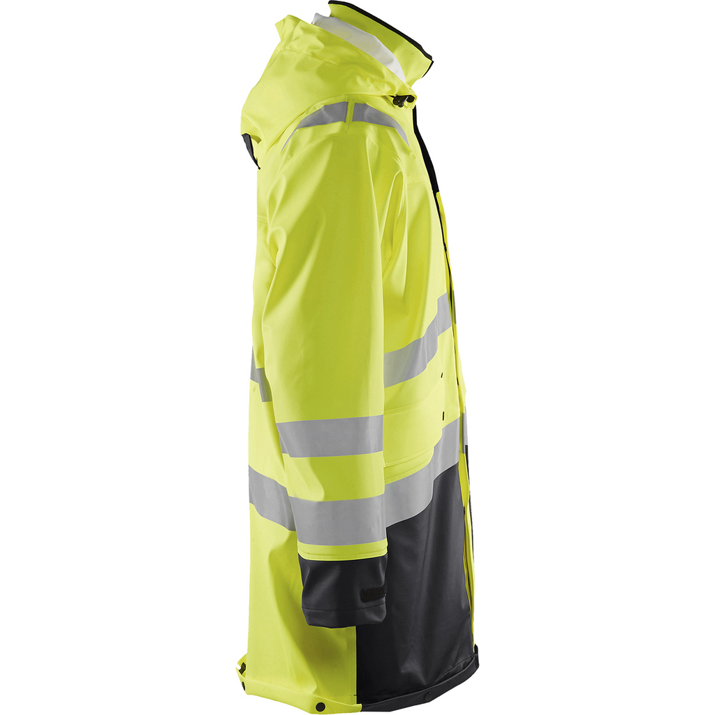 Blaklader High Vis Raincoat, Yellow/Black (2)