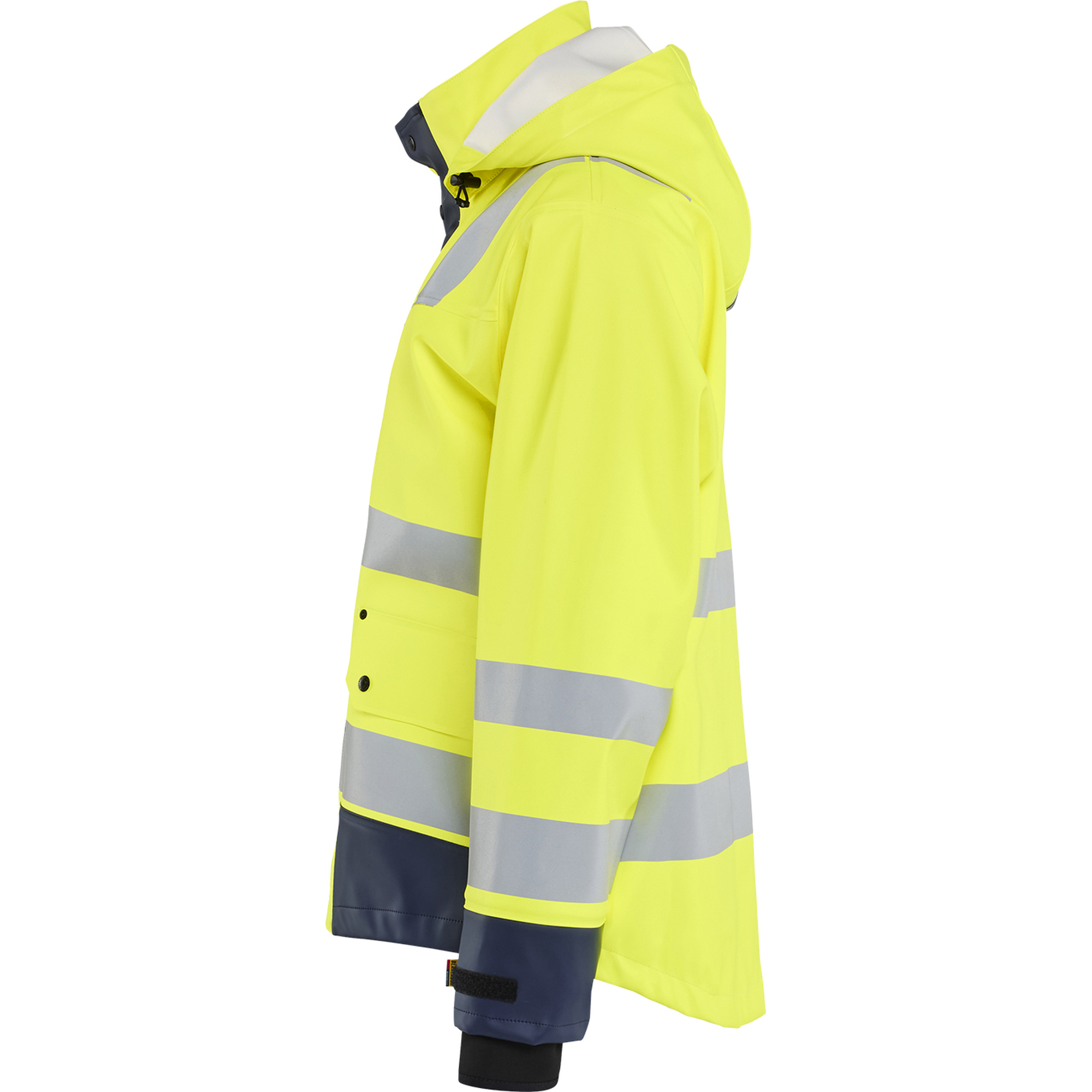 Blaklader High Vis Rain Jacket, Yellow/Navy Blue (3)