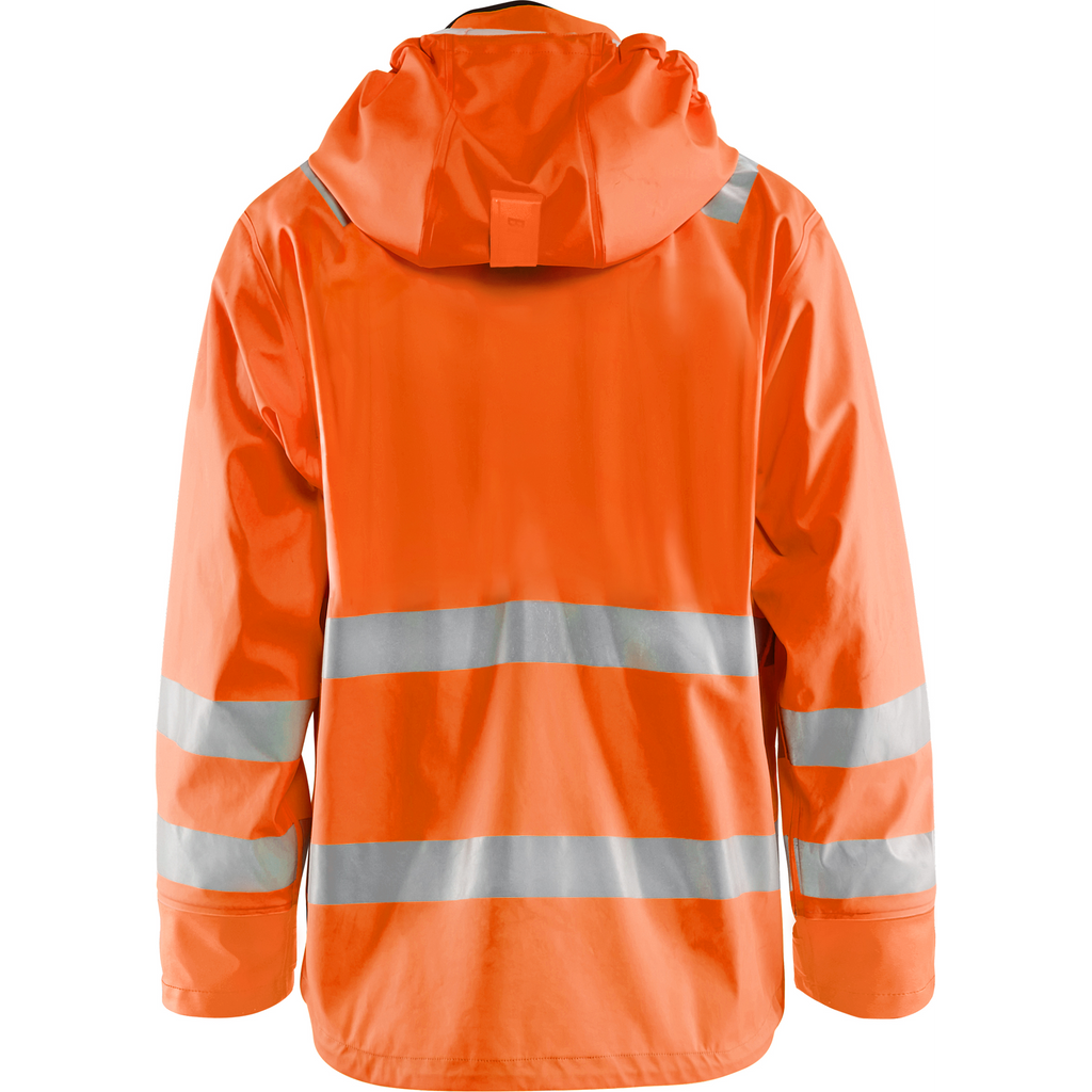 Blaklader High Vis Rain Jacket, Orange (4)