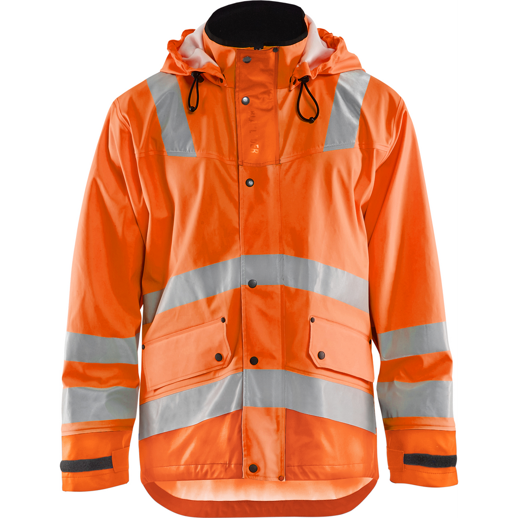 Blaklader High Vis Rain Jacket, Orange