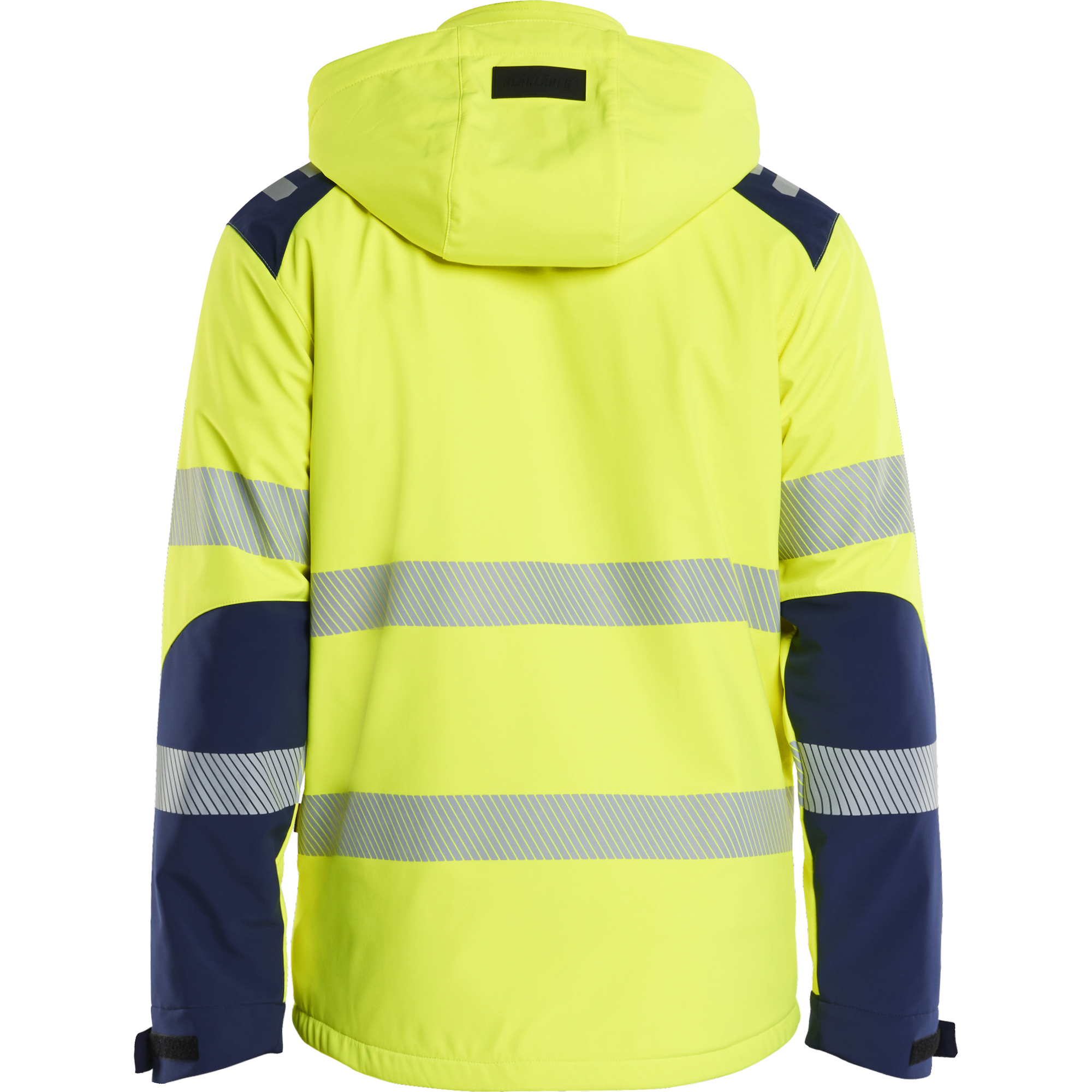 Blaklader High Vis Lined Lightweight Softshell Winter Jacket, Yellow/Navy (4)