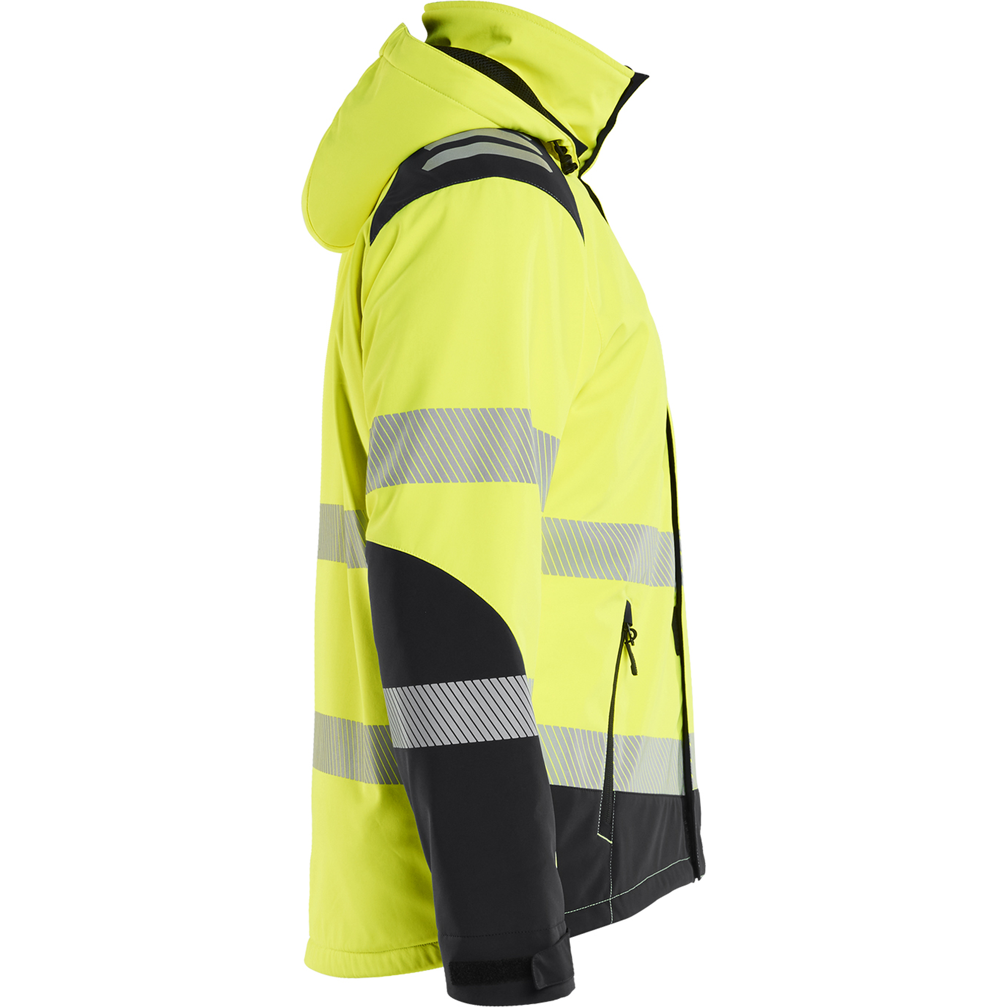 Blaklader High Vis Lined Lightweight Softshell Winter Jacket, Yellow/Black (2)