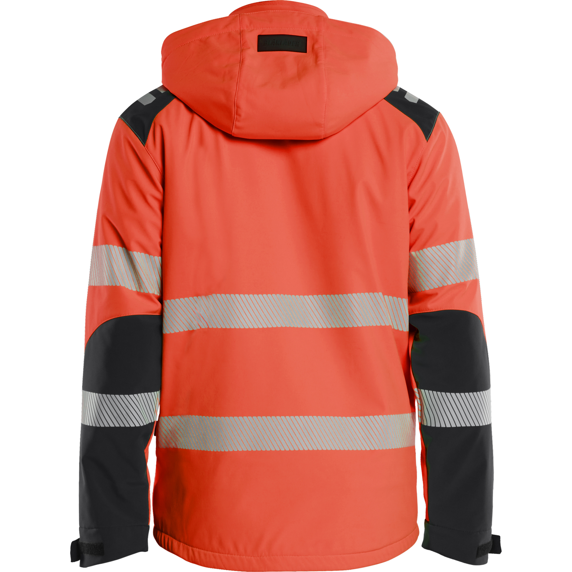 Blaklader High Vis Lined Lightweight Softshell Winter Jacket, Red/Black (4)