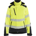 Blaklader High Vis Women's Lightweight Lined Softshell Winter Jacket, Yellow/Black