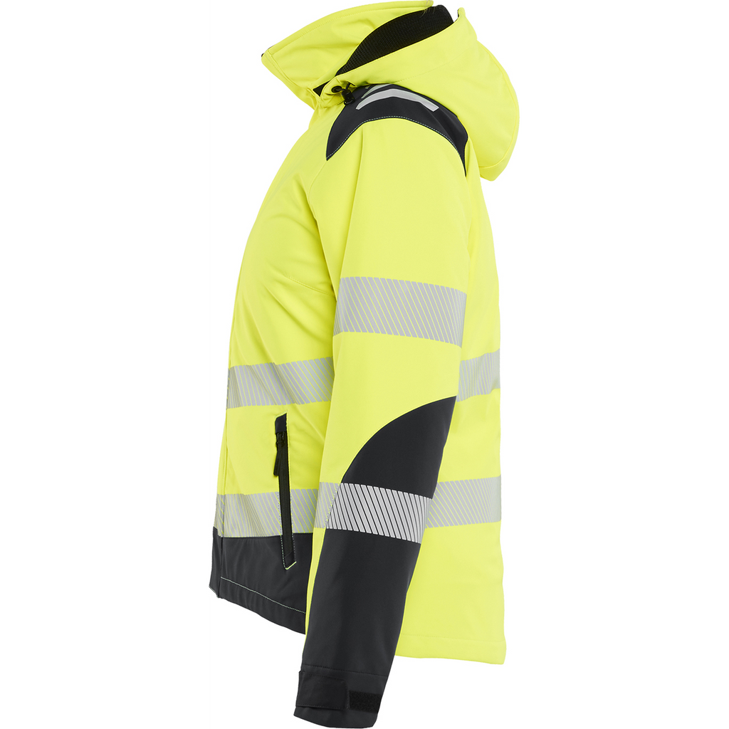 Blaklader High Vis Women's Lightweight Lined Softshell Winter Jacket, Yellow/Black (3)