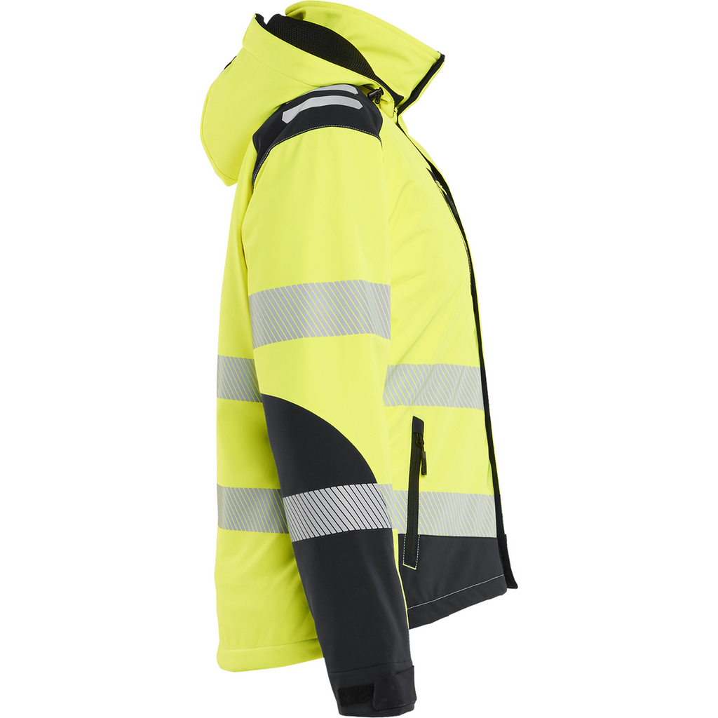 Blaklader High Vis Women's Lightweight Lined Softshell Winter Jacket, Yellow/Black (2)