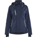 Blaklader Ladies' Stretch Shell Jacket, Dark Navy/Yellow