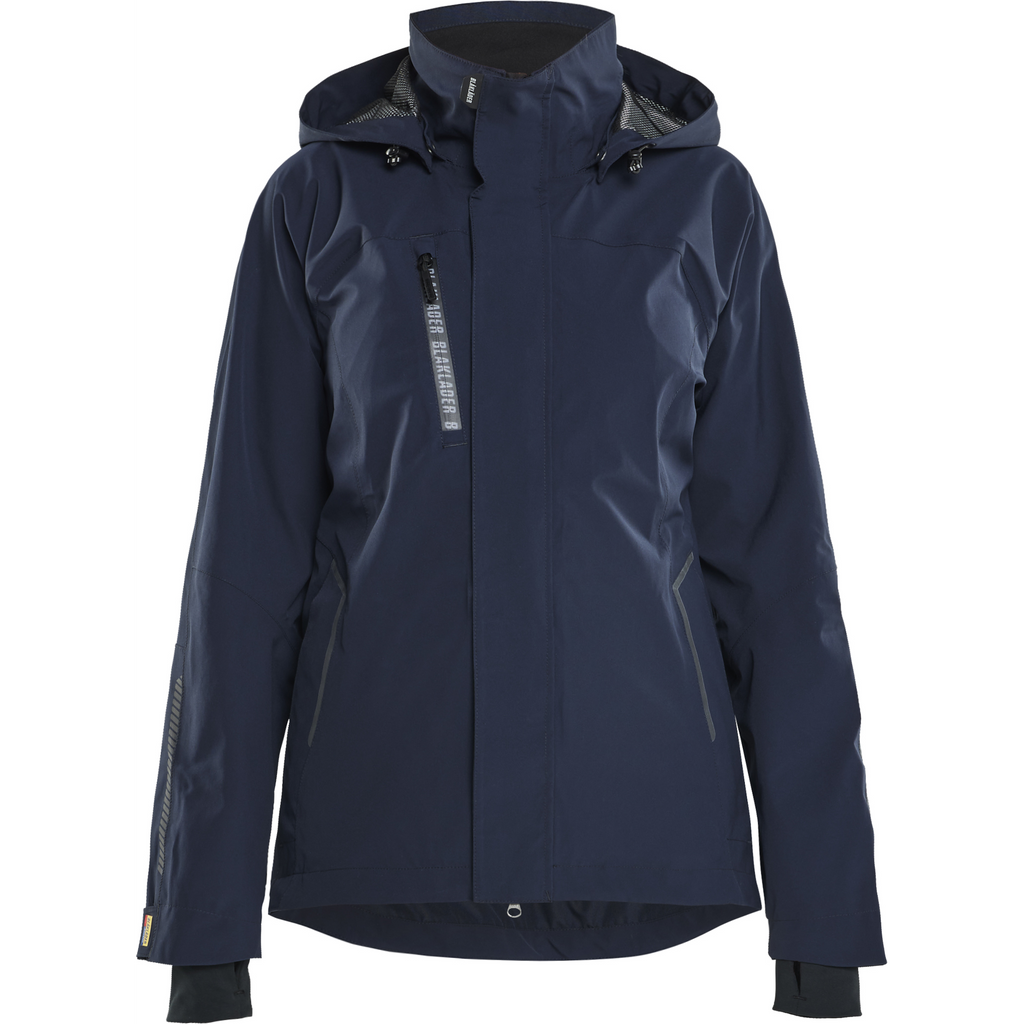 Blaklader Women's Stretch Shell Jacket, Dark Navy/Black