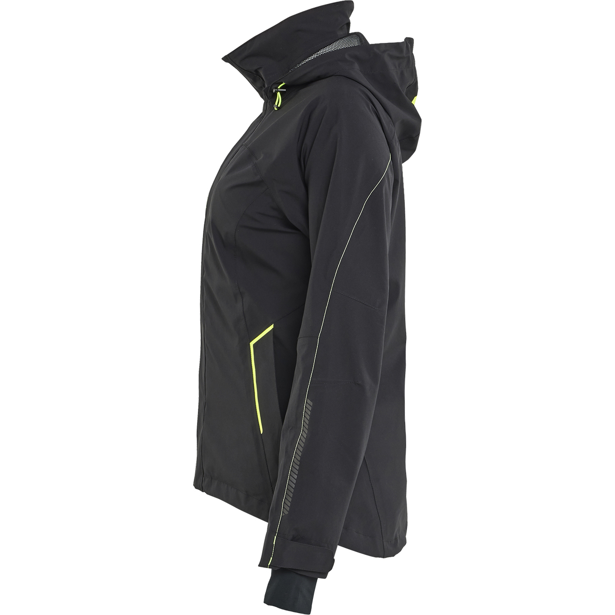 Blaklader Ladies Stretch Shell Jacket, Black/Yellow (3)