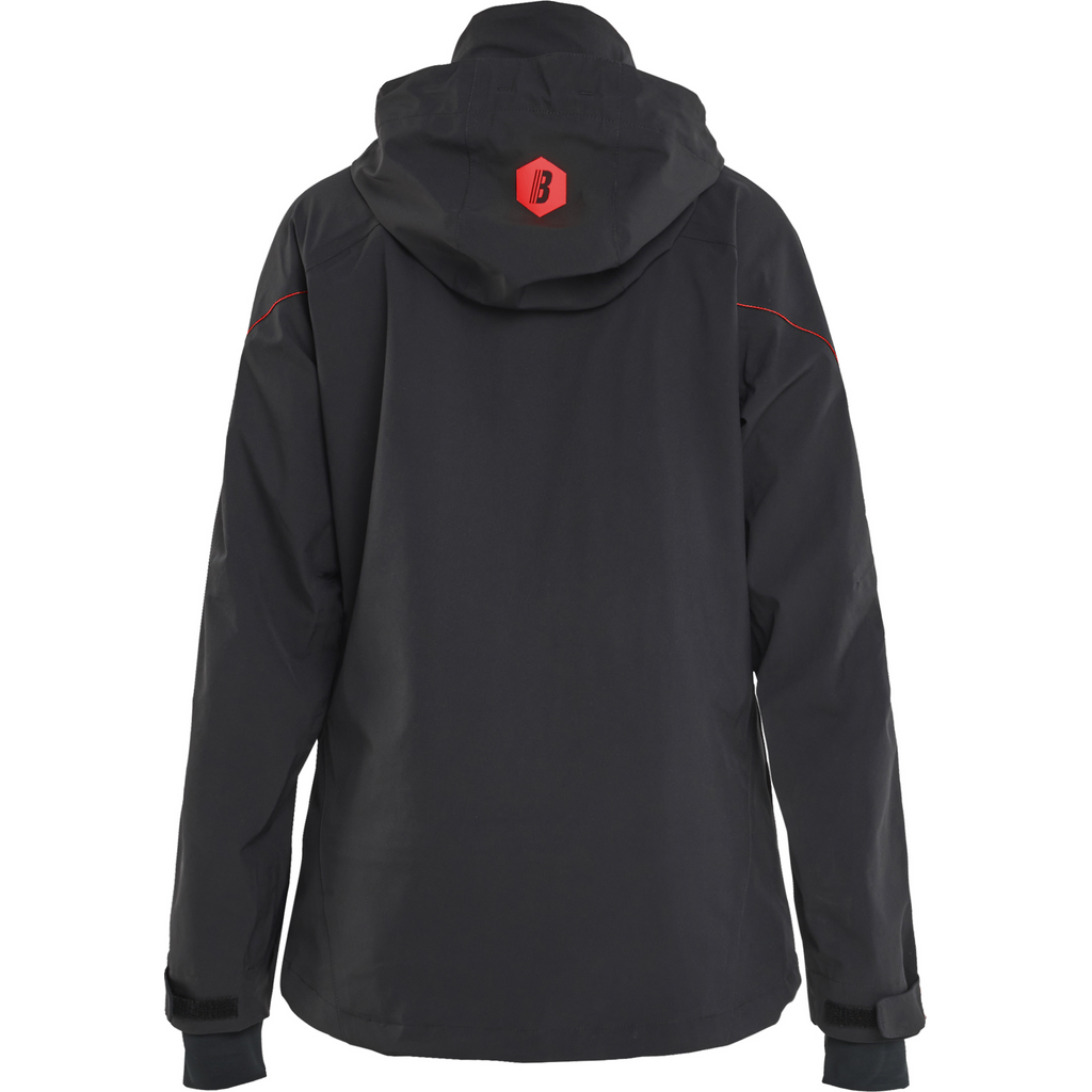 Blaklader Ladies Stretch Shell Jacket, Black/Red (4)