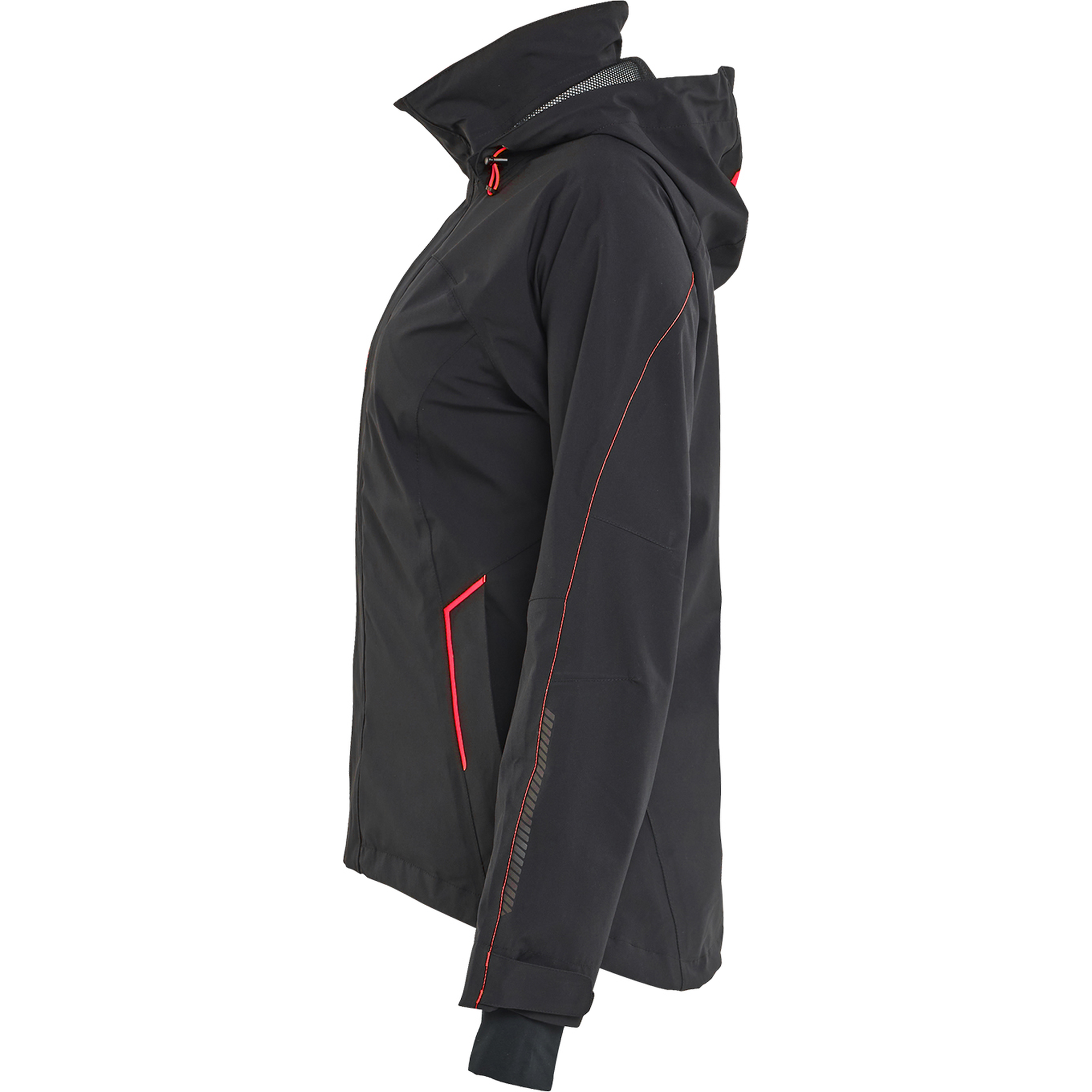 Blaklader Ladies Stretch Shell Jacket, Black/Red (3)