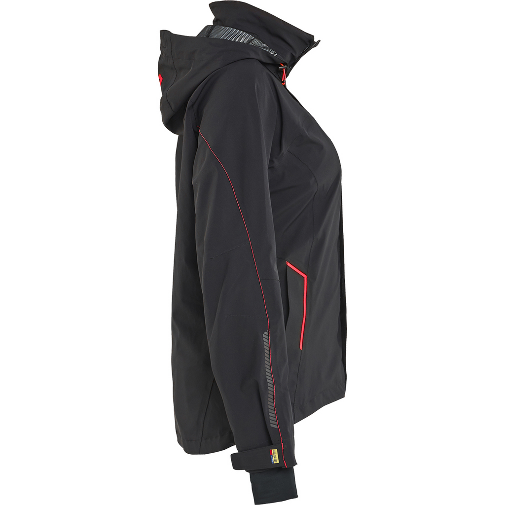 Blaklader Ladies Stretch Shell Jacket, Black/Red (2)