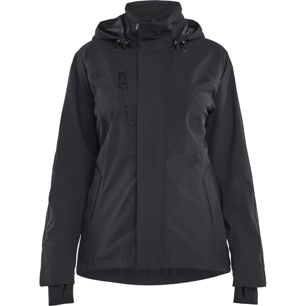Blaklader Ladies Stretch Shell Jacket, Black/Black