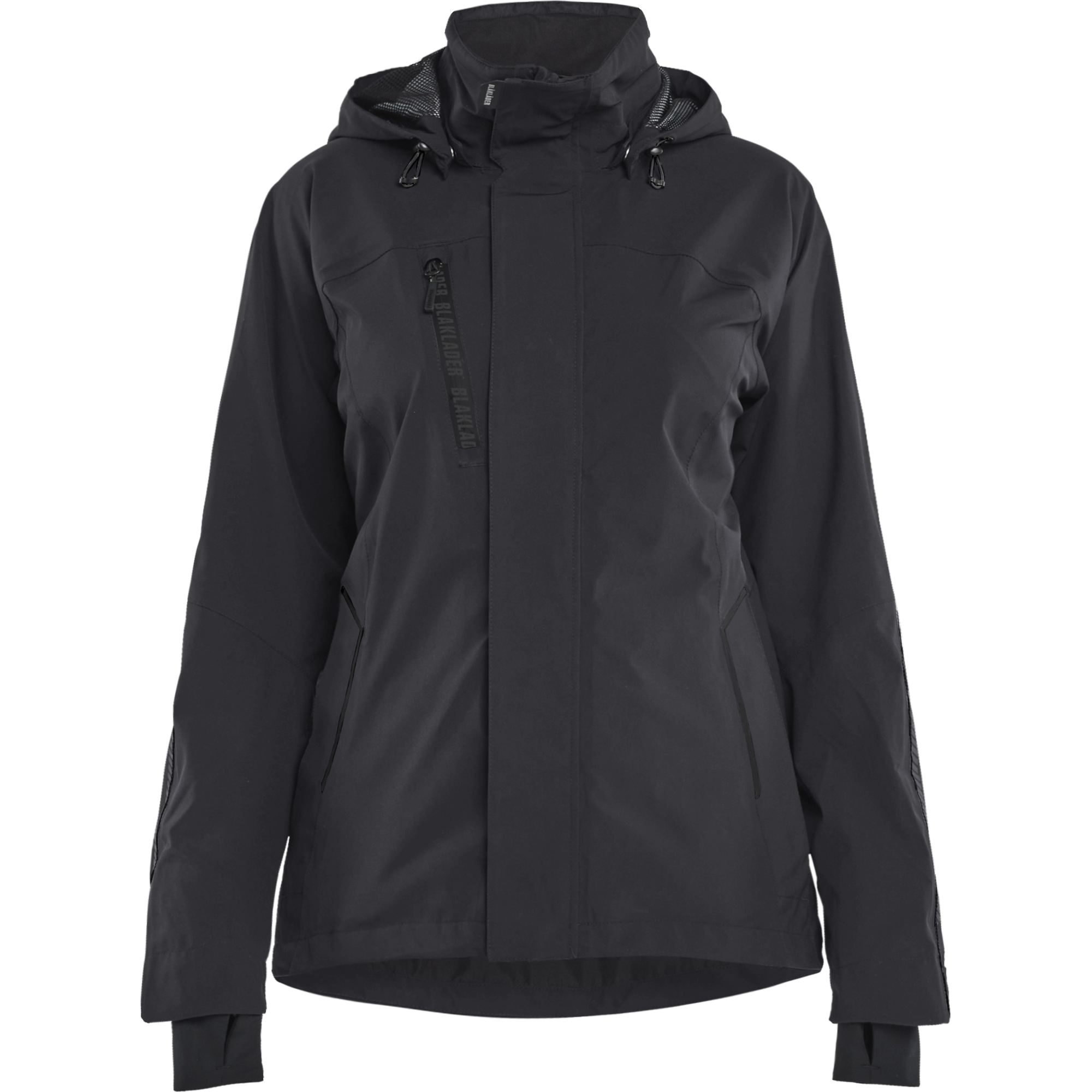 Blaklader Ladies Stretch Shell Jacket, Black/Black