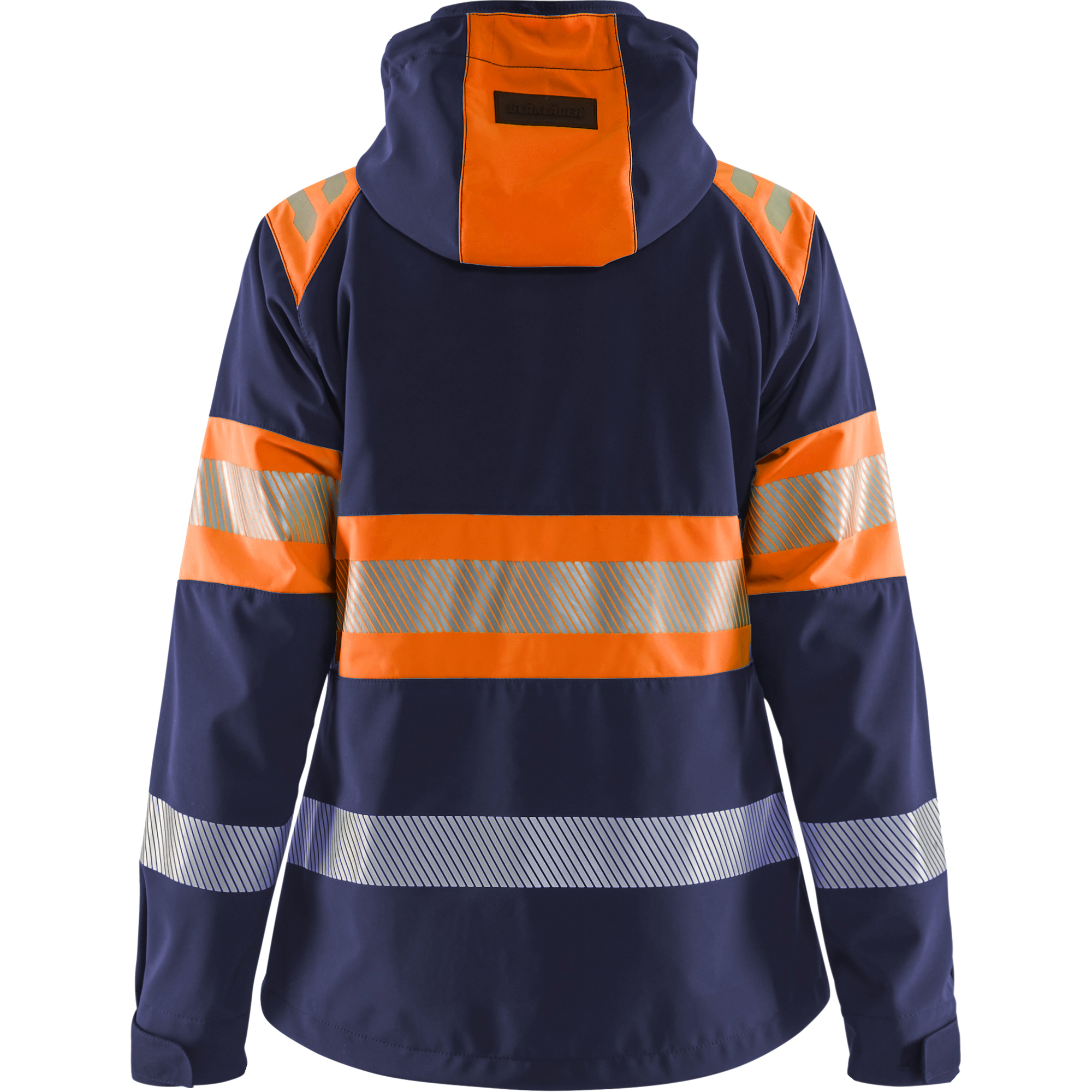 Blaklader High Vis Ladies Softshell Jacket, Navy/Orange (4)