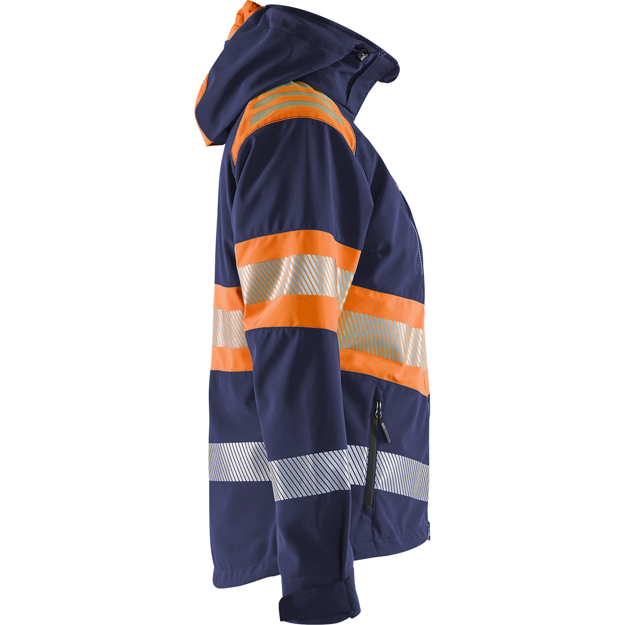 Blaklader High Vis Ladies Softshell Jacket, Navy/Orange (2)