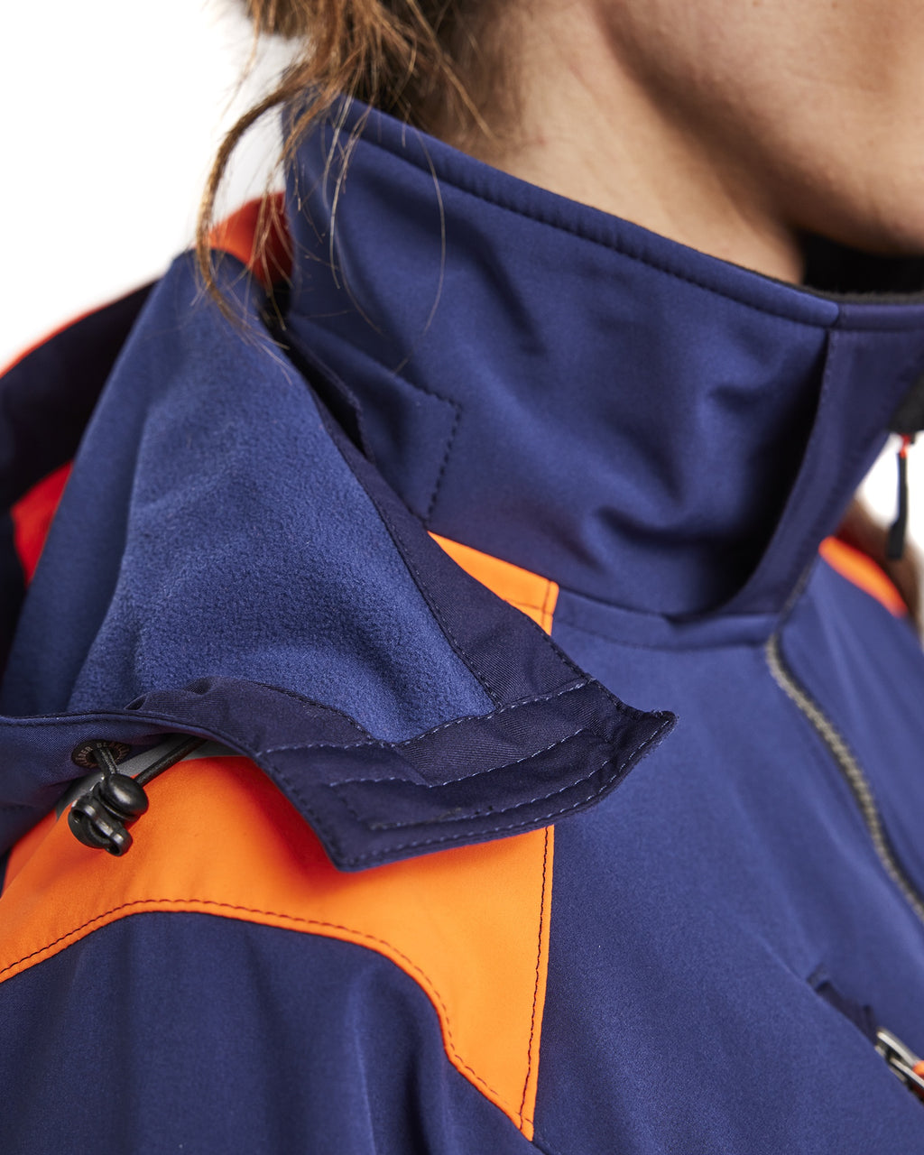 Blaklader High Vis Ladies Softshell Jacket, Navy/Orange (7)