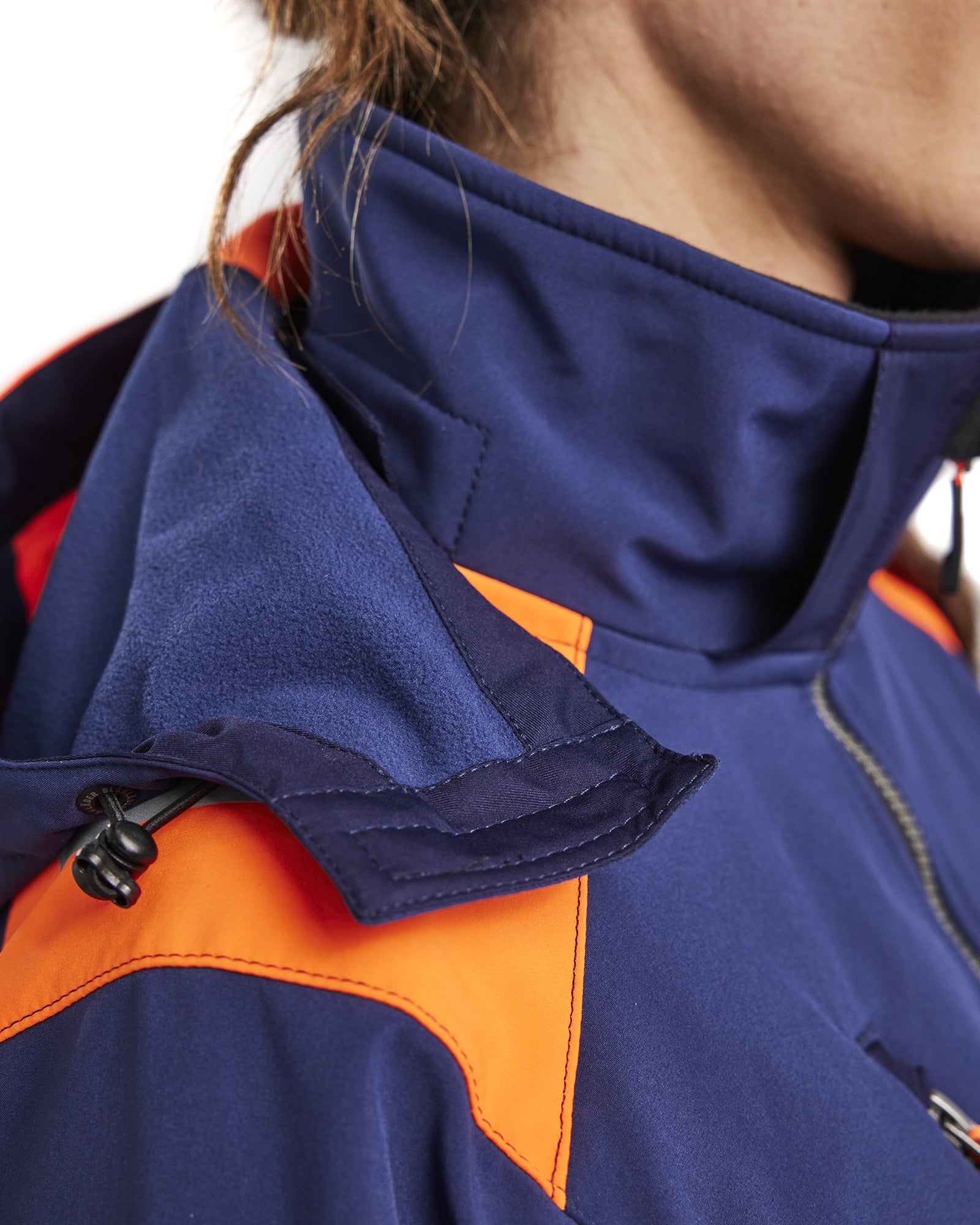 Blaklader High Vis Ladies Softshell Jacket, Navy/Orange (7)