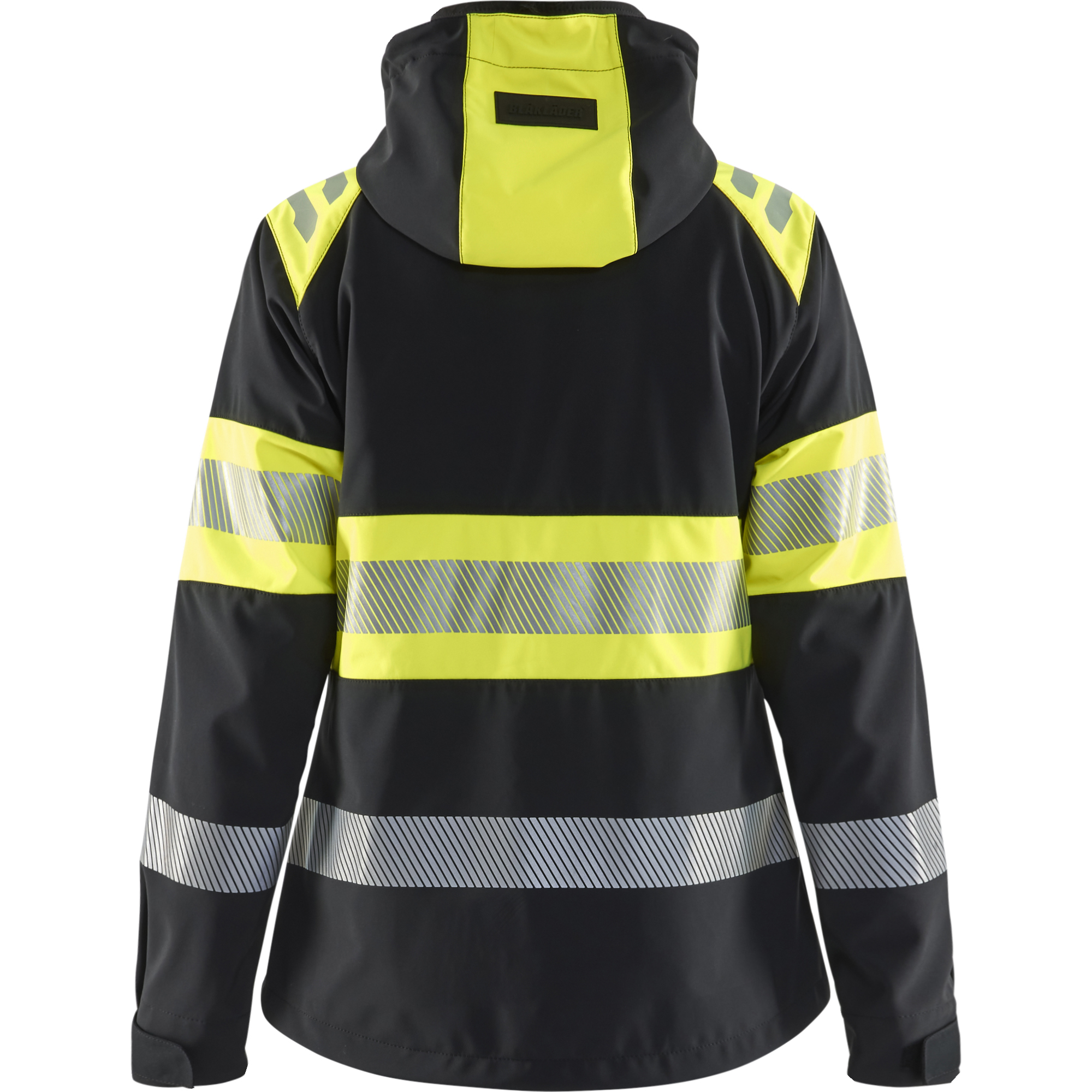 Blaklader High Vis Women's Softshell Jacket, Black/Yellow (4)