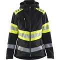 Blaklader High Vis Women's Softshell Jacket, Black/Yellow