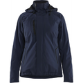 Blaklader Ladies Lined Lightweight Stretch Winter Jacket, Dark Navy/Black