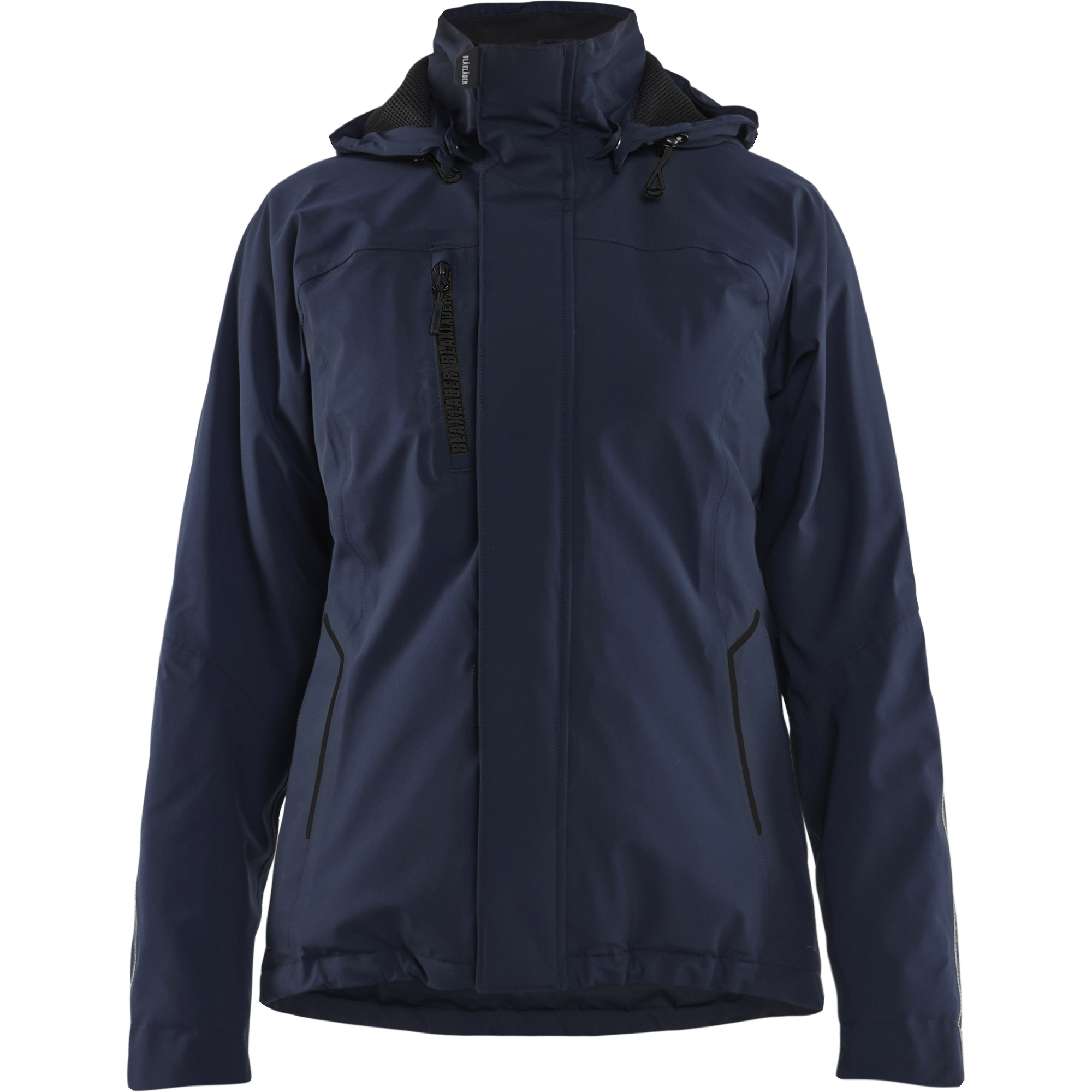 Blaklader Ladies Lined Lightweight Stretch Winter Jacket, Dark Navy/Black