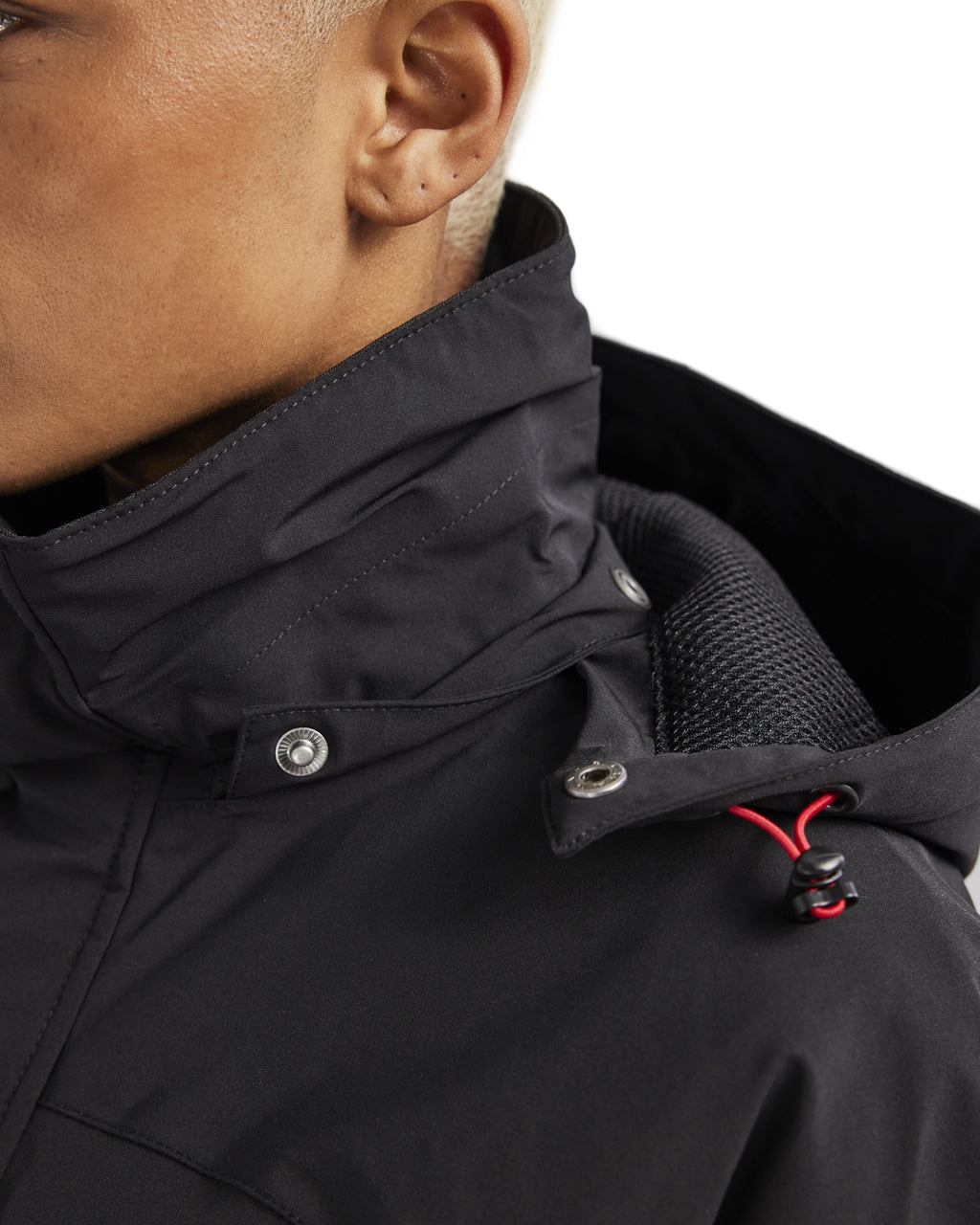 Blaklader Ladies Lined Lightweight Stretch Winter Jacket, Black/Red (7)