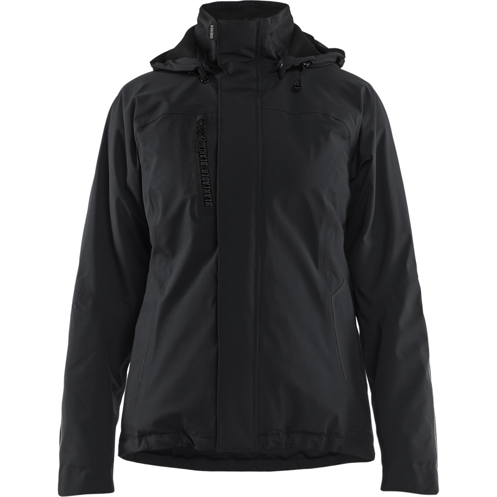 Blaklader Women's Lined Lightweight Stretch Winter Jacket, Black/Black