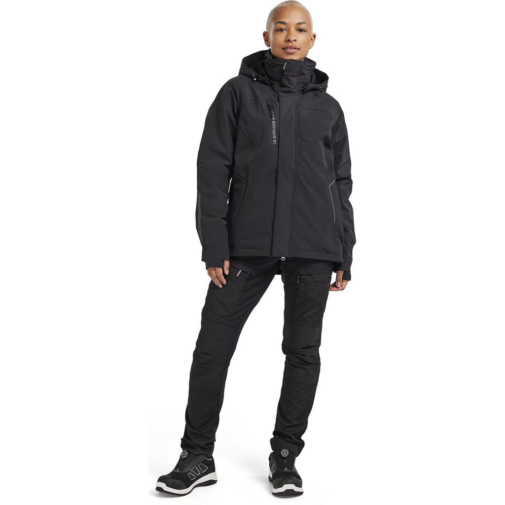 Blaklader Women's Lined Lightweight Stretch Winter Jacket, Black/Black (5)