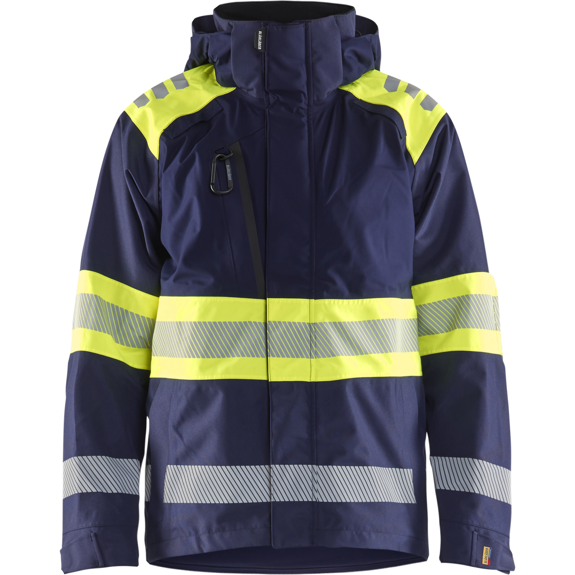 Blaklader High Vis Shell Jacket, Navy Blue/ Yellow