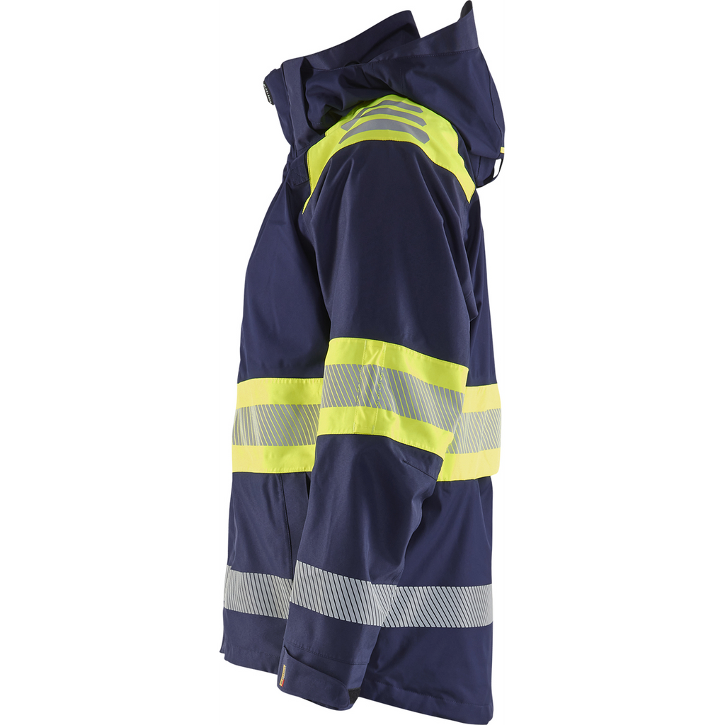 Blaklader High Vis Shell Jacket, Navy Blue/ Yellow (3)