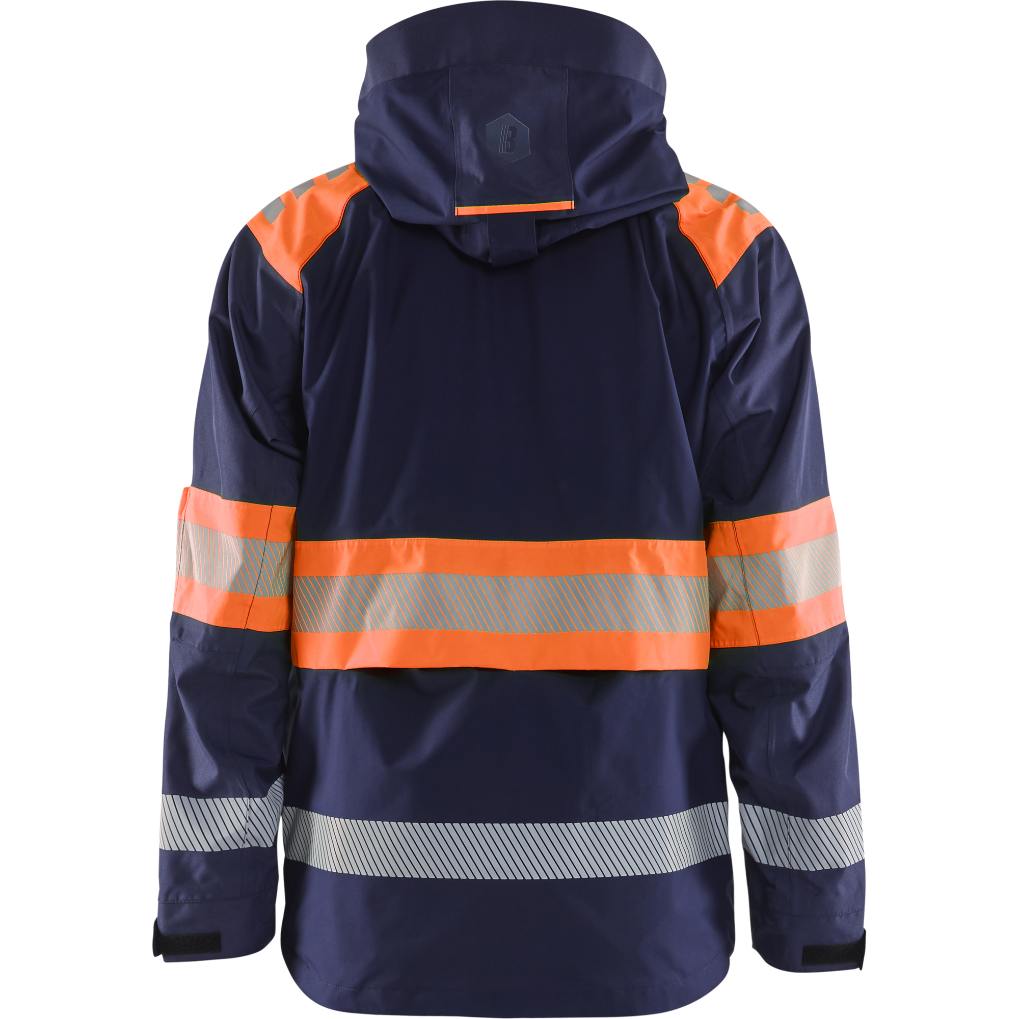 Blaklader High Vis Shell Jacket, Navy Blue/Orange (4)