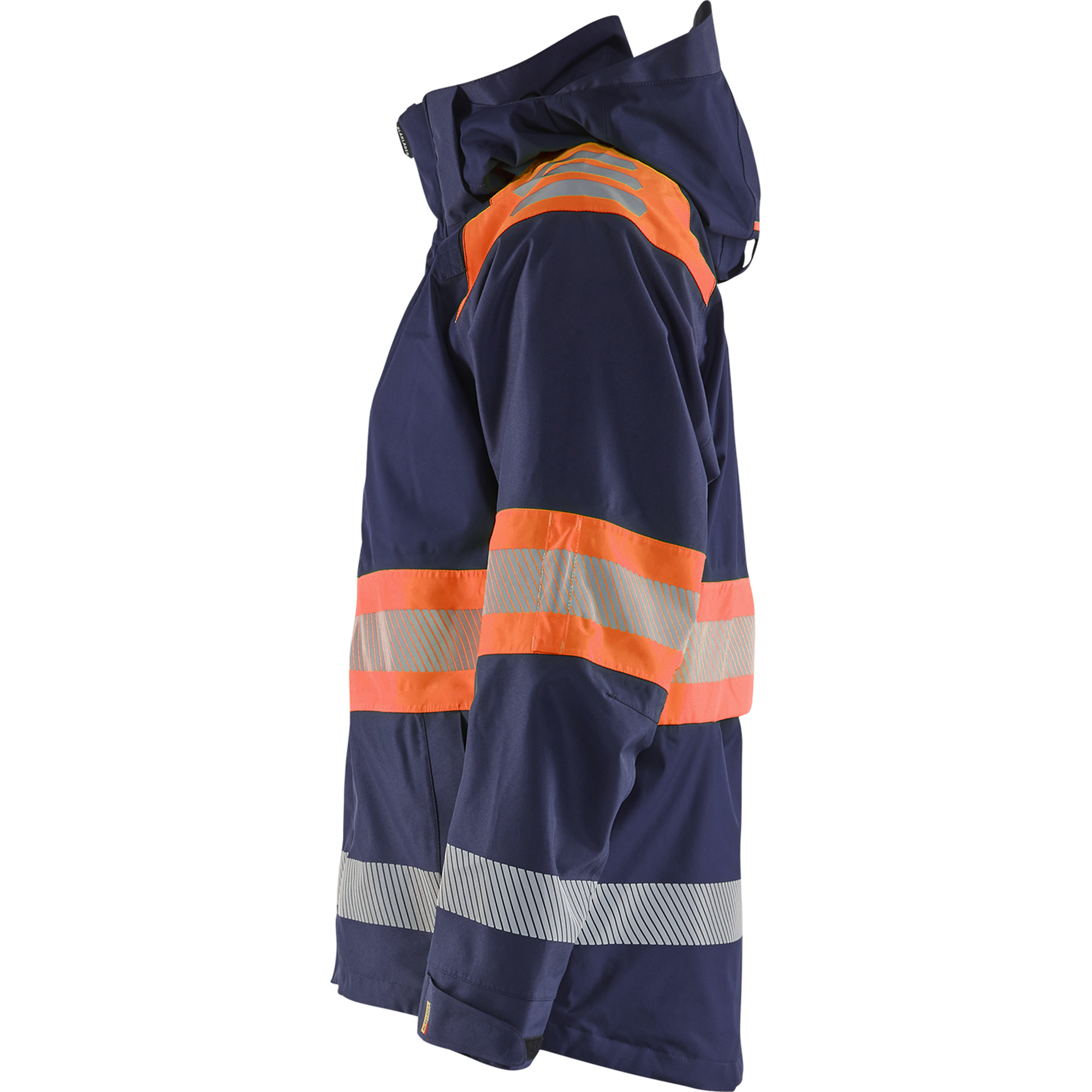 Blaklader High Vis Shell Jacket, Navy Blue/Orange (3)