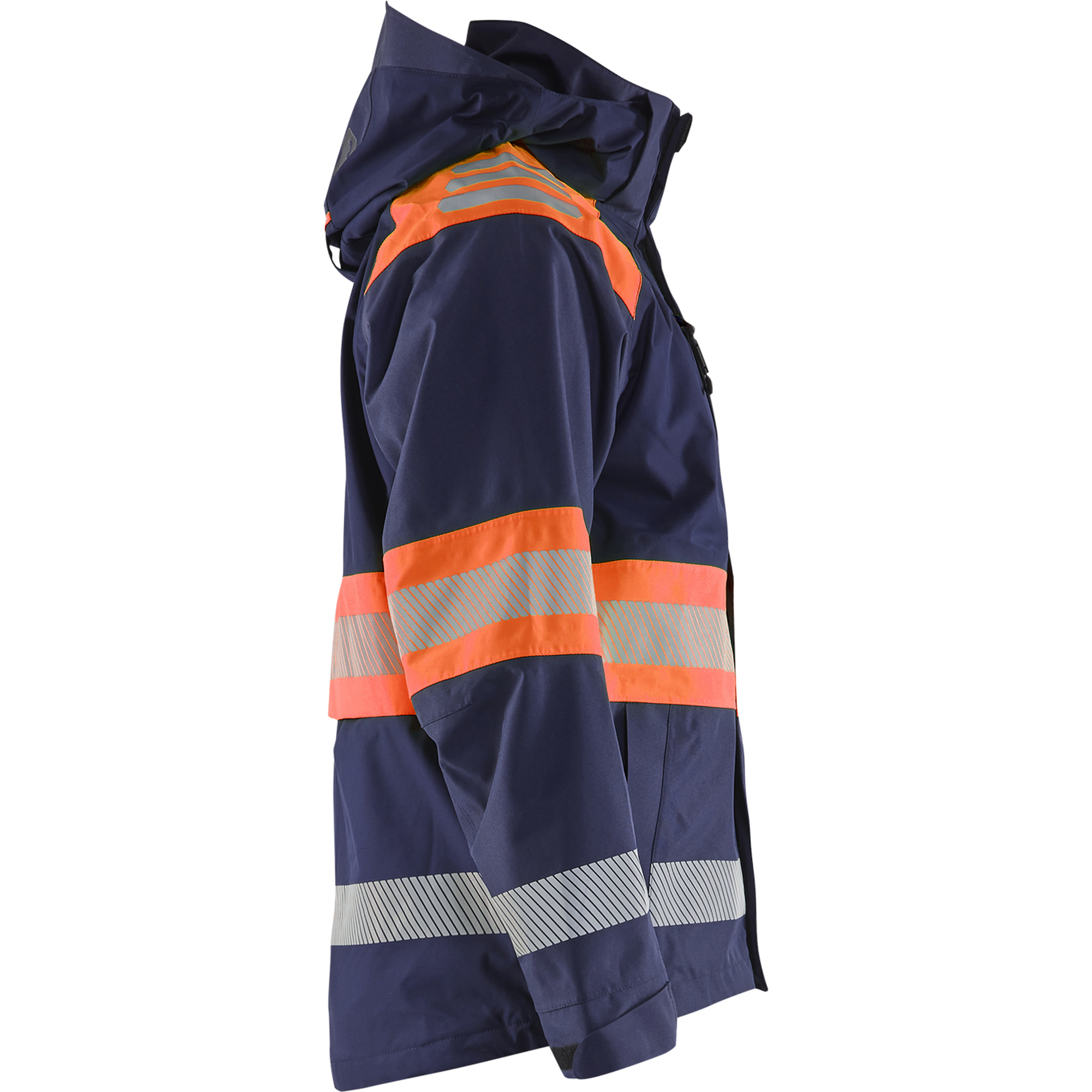 Blaklader High Vis Shell Jacket, Navy Blue/Orange (2)