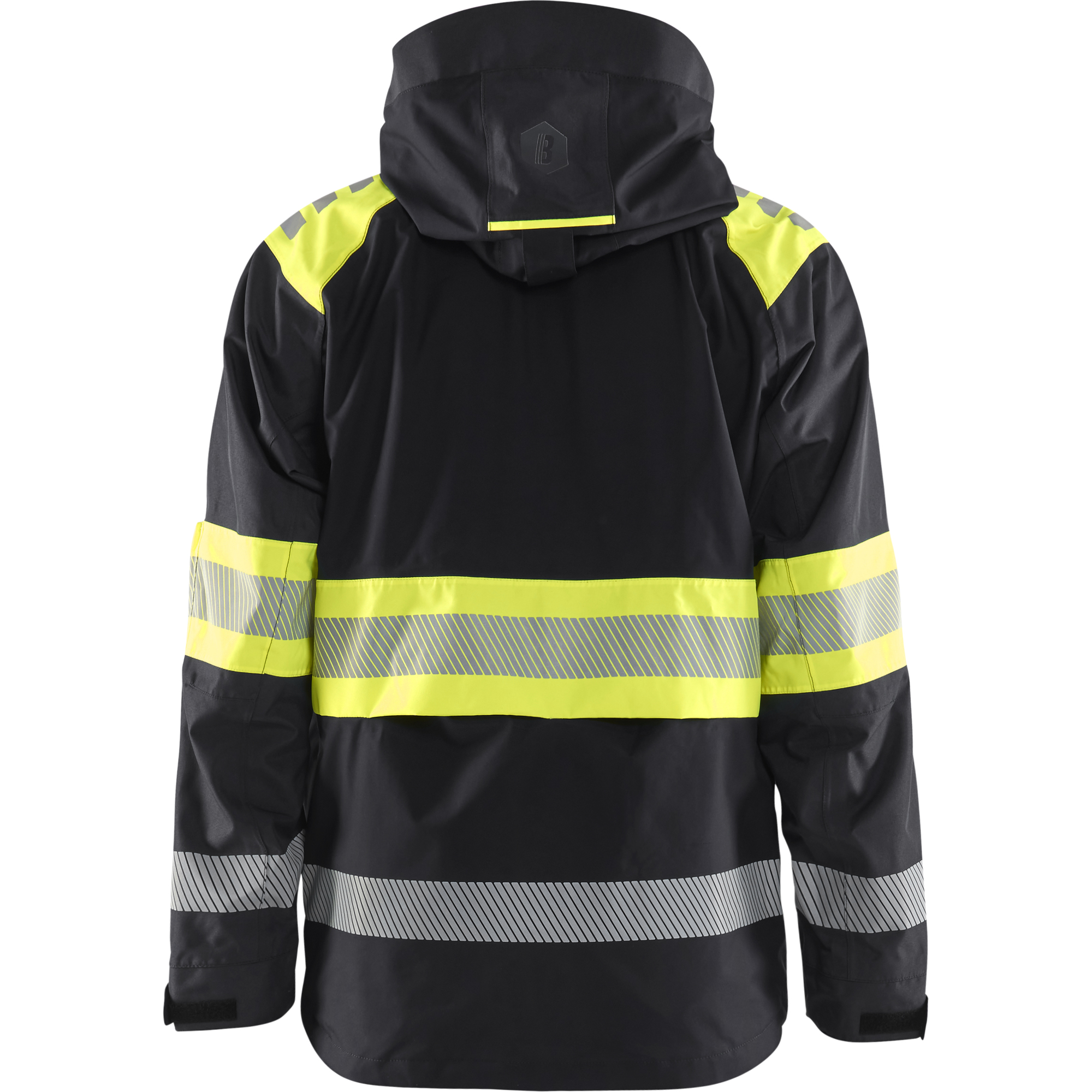 Blaklader High Vis Shell Jacket, Black/Yellow (4)