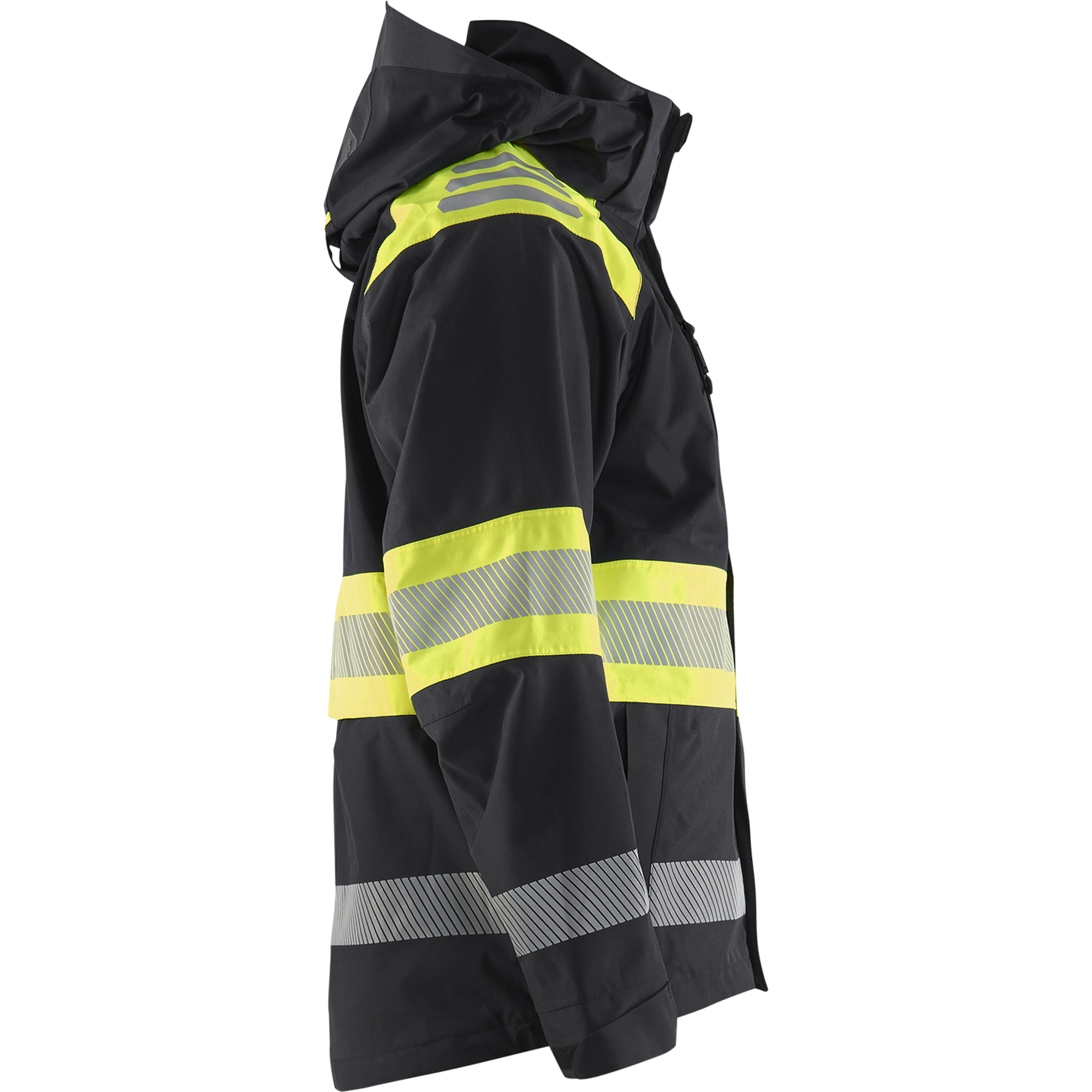 Blaklader High Vis Shell Jacket, Black/Yellow (2)