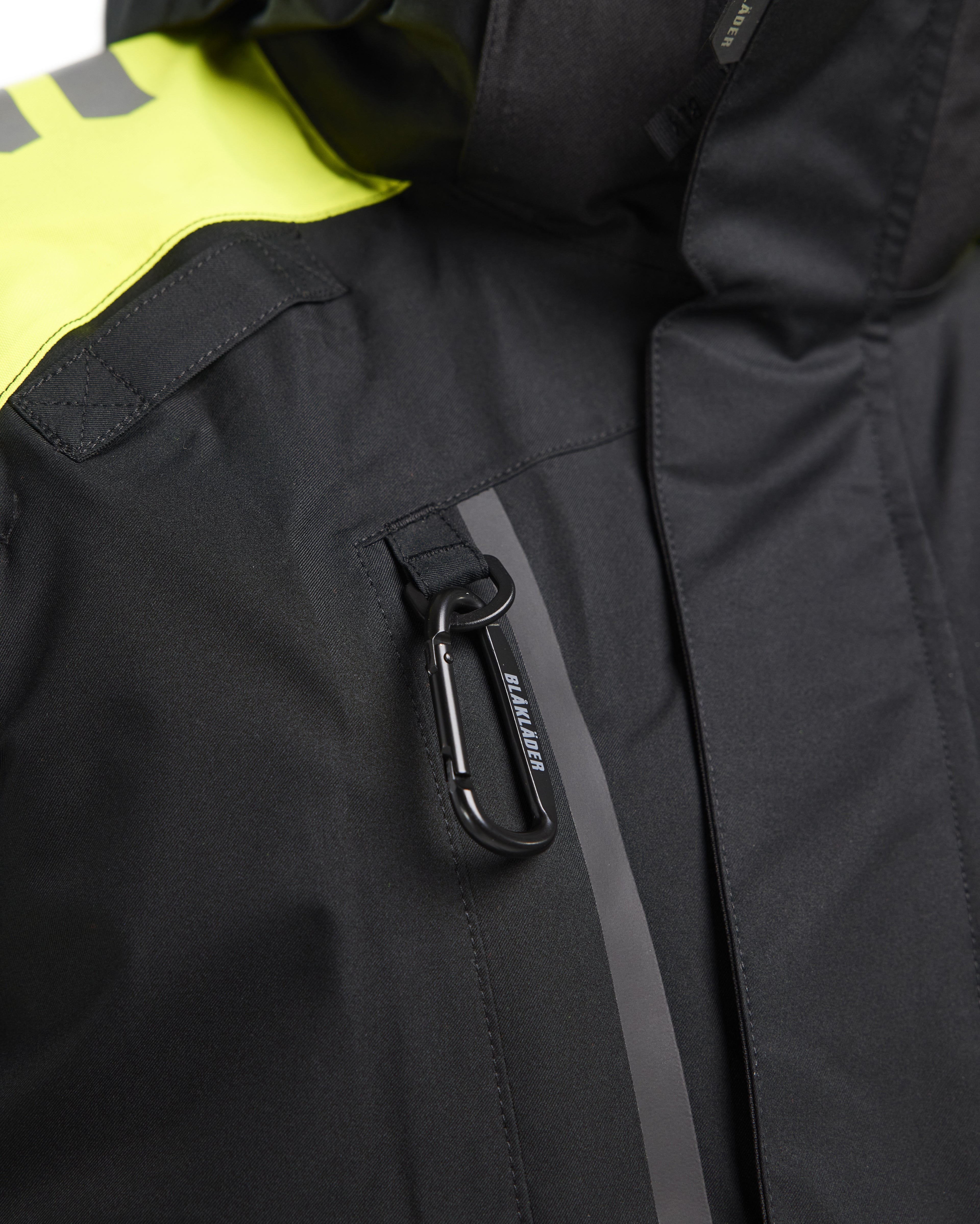 Blaklader High Vis Shell Jacket, Black/Yellow (6)