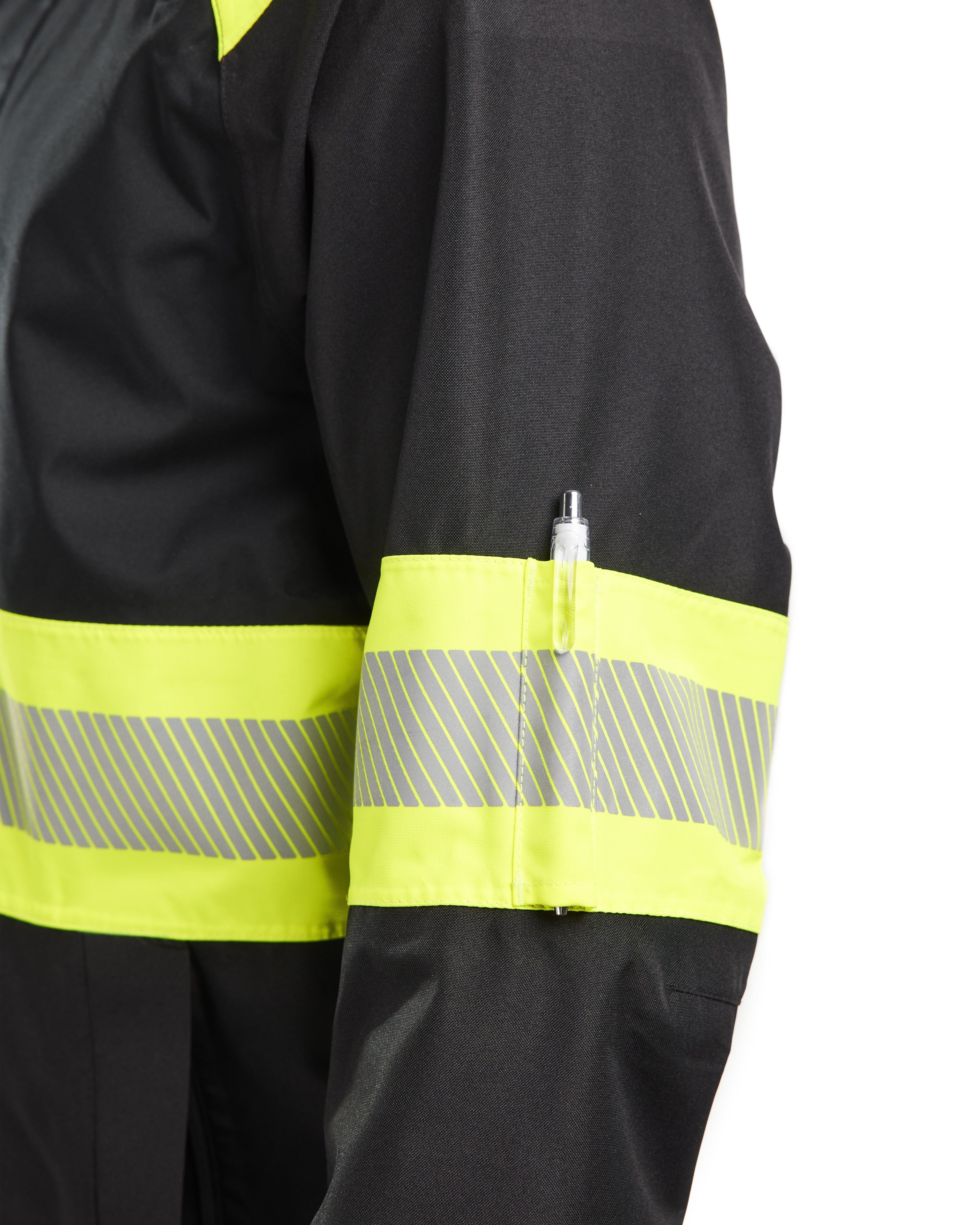 Blaklader High Vis Shell Jacket, Black/Yellow (8)