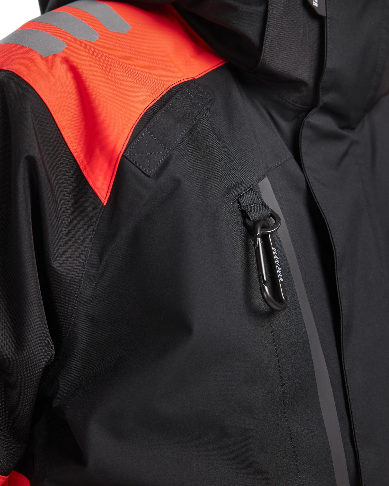 Blaklader High Vis Shell Jacket, Black/High Vis Red (6)