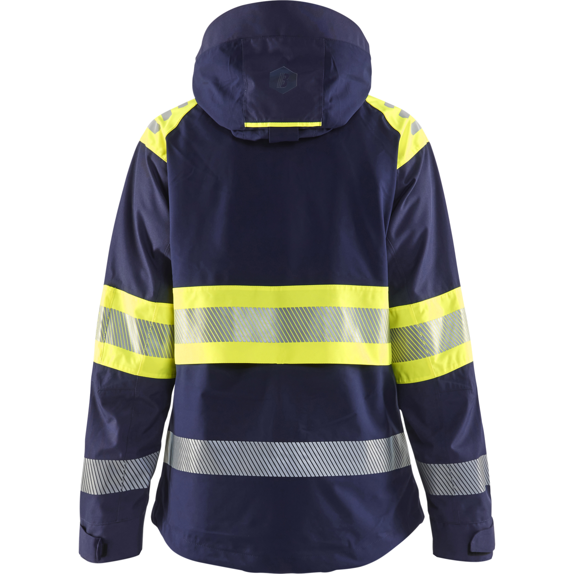 Blaklader High Vis Ladies Shell Jacket, Navy Blue/ Yellow (4)
