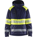 Blaklader High Vis Ladies Shell Jacket, Navy Blue/ Yellow