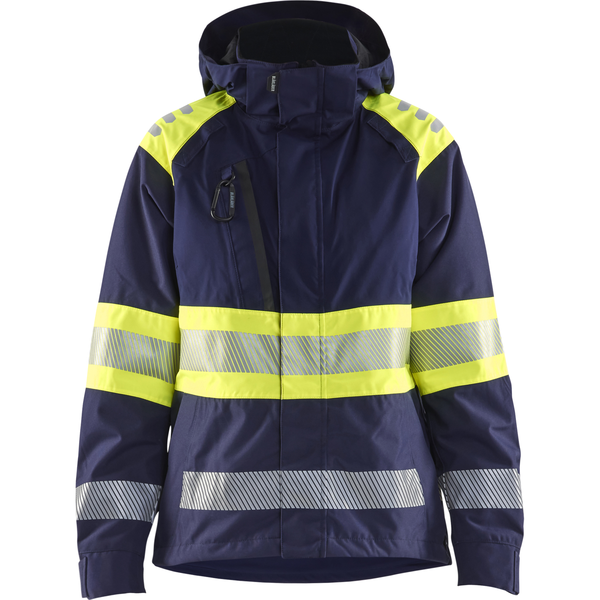 Blaklader High Vis Ladies Shell Jacket, Navy Blue/ Yellow