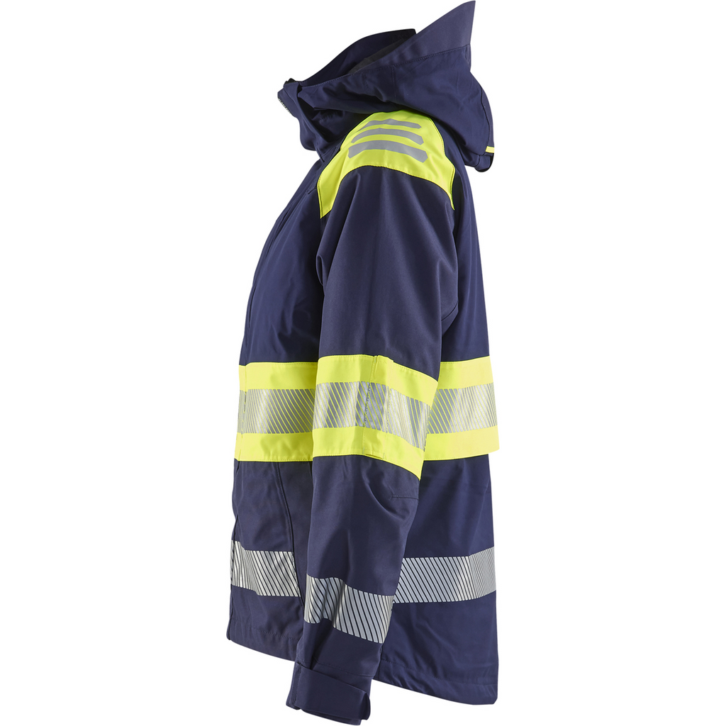 Blaklader High Vis Ladies Shell Jacket, Navy Blue/ Yellow (3)