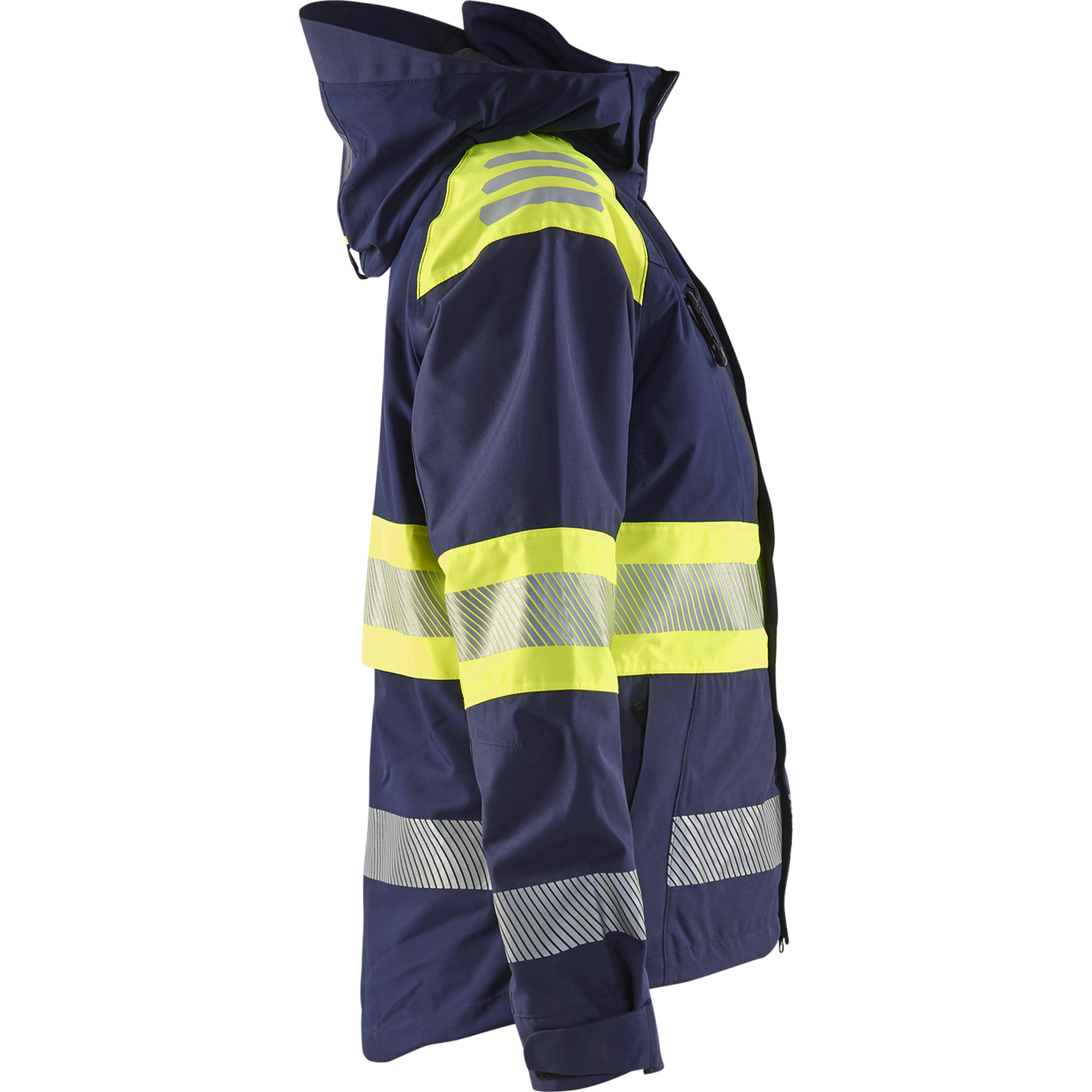 Blaklader High Vis Ladies Shell Jacket, Navy Blue/ Yellow (2)