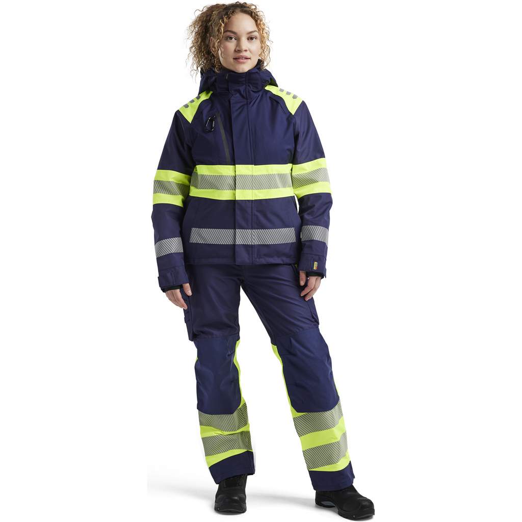 Blaklader High Vis Ladies Shell Jacket, Navy Blue/ Yellow (5)